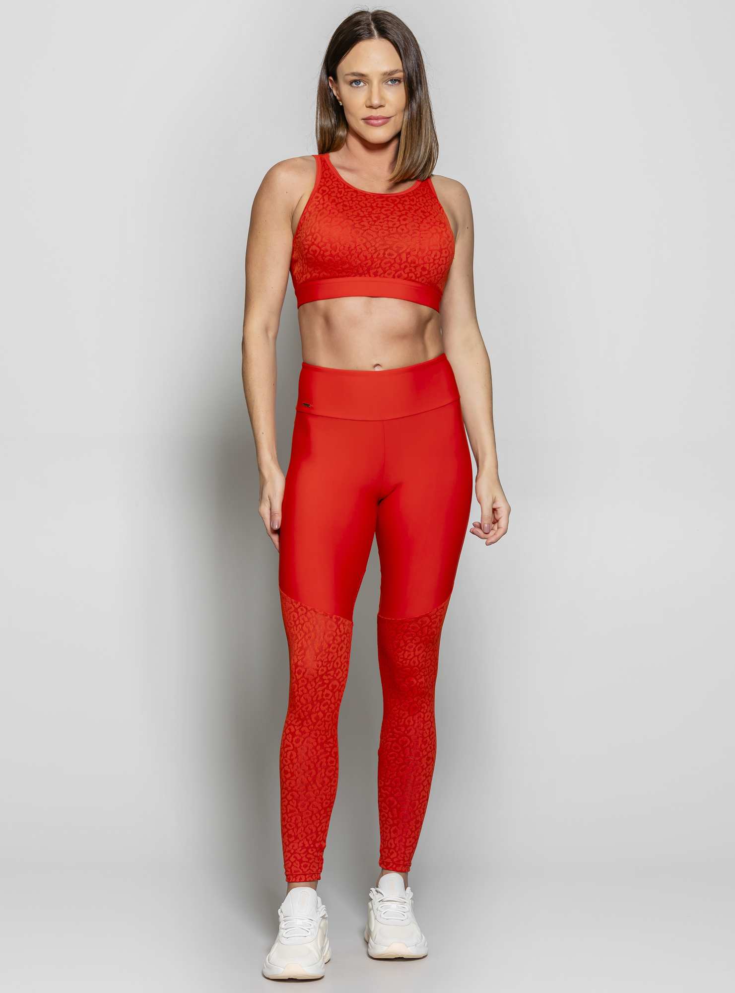 Legging Blocking Lace Fit Ferrugem 03