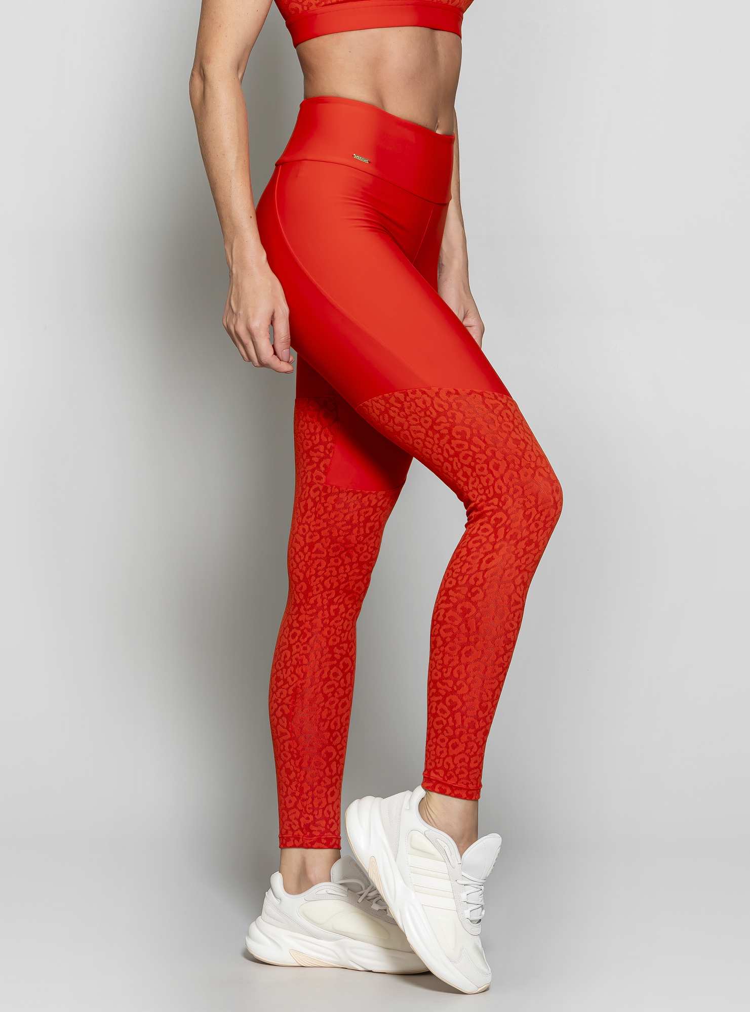 Legging Blocking Lace Fit Ferrugem 03