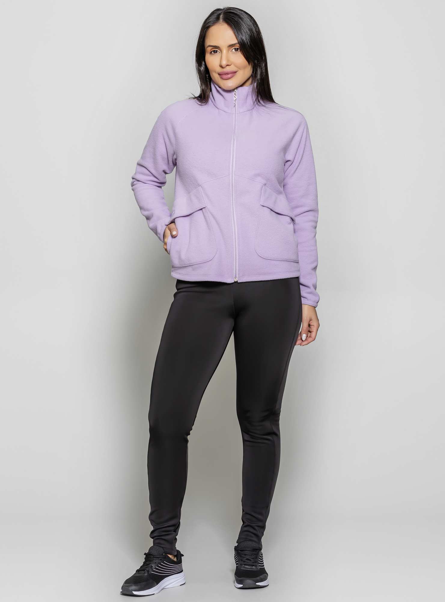 Jaqueta Gola Alta Térmica Microsoft Roxo 23