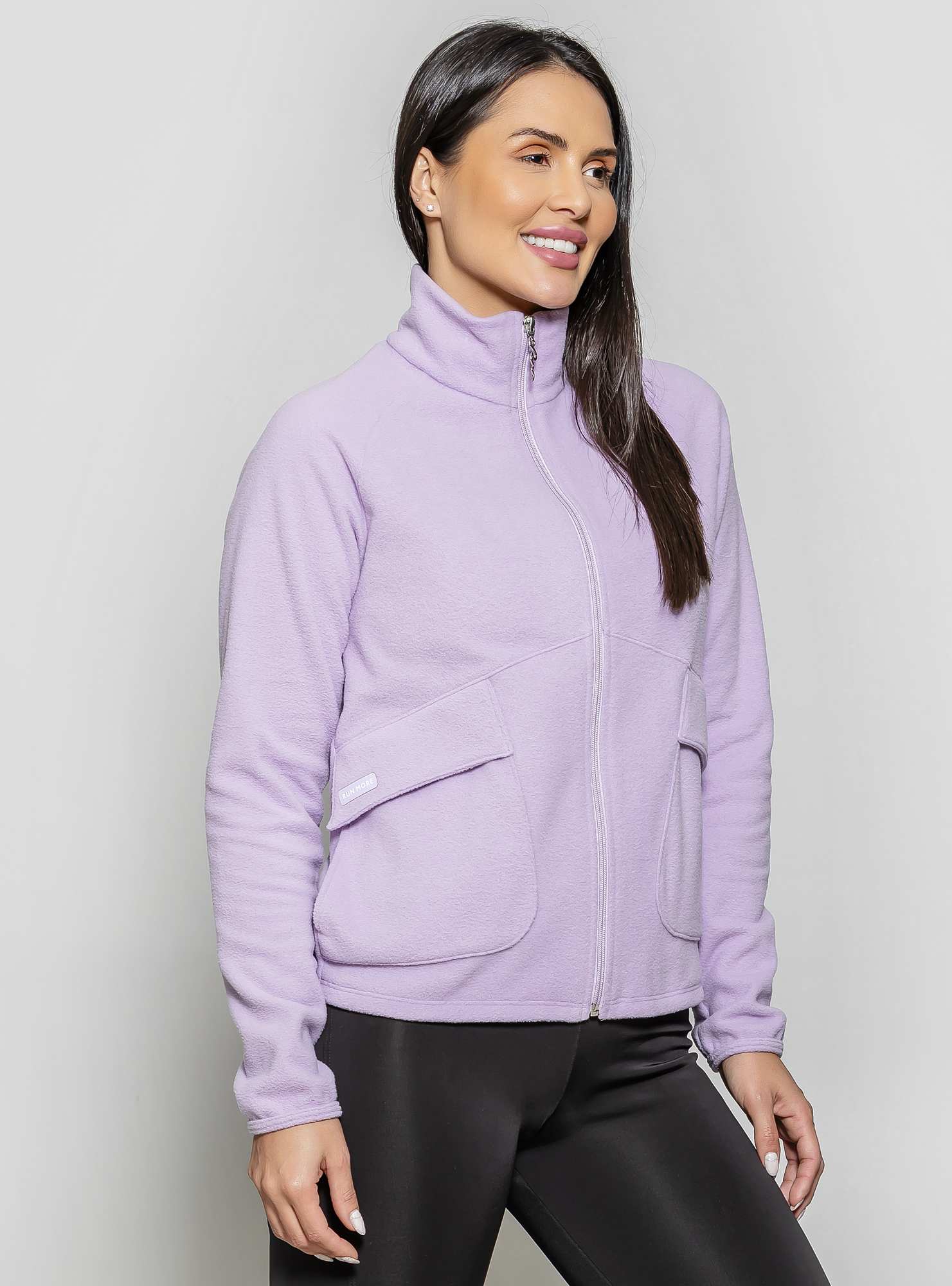 Jaqueta Gola Alta Térmica Microsoft Roxo 23