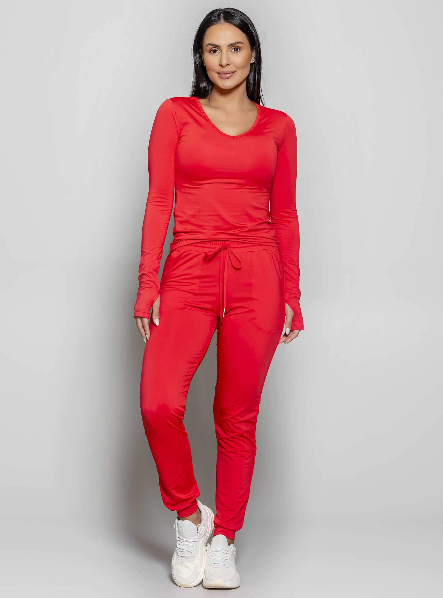 Calça Jogger Térmica Leve Vermelho 03