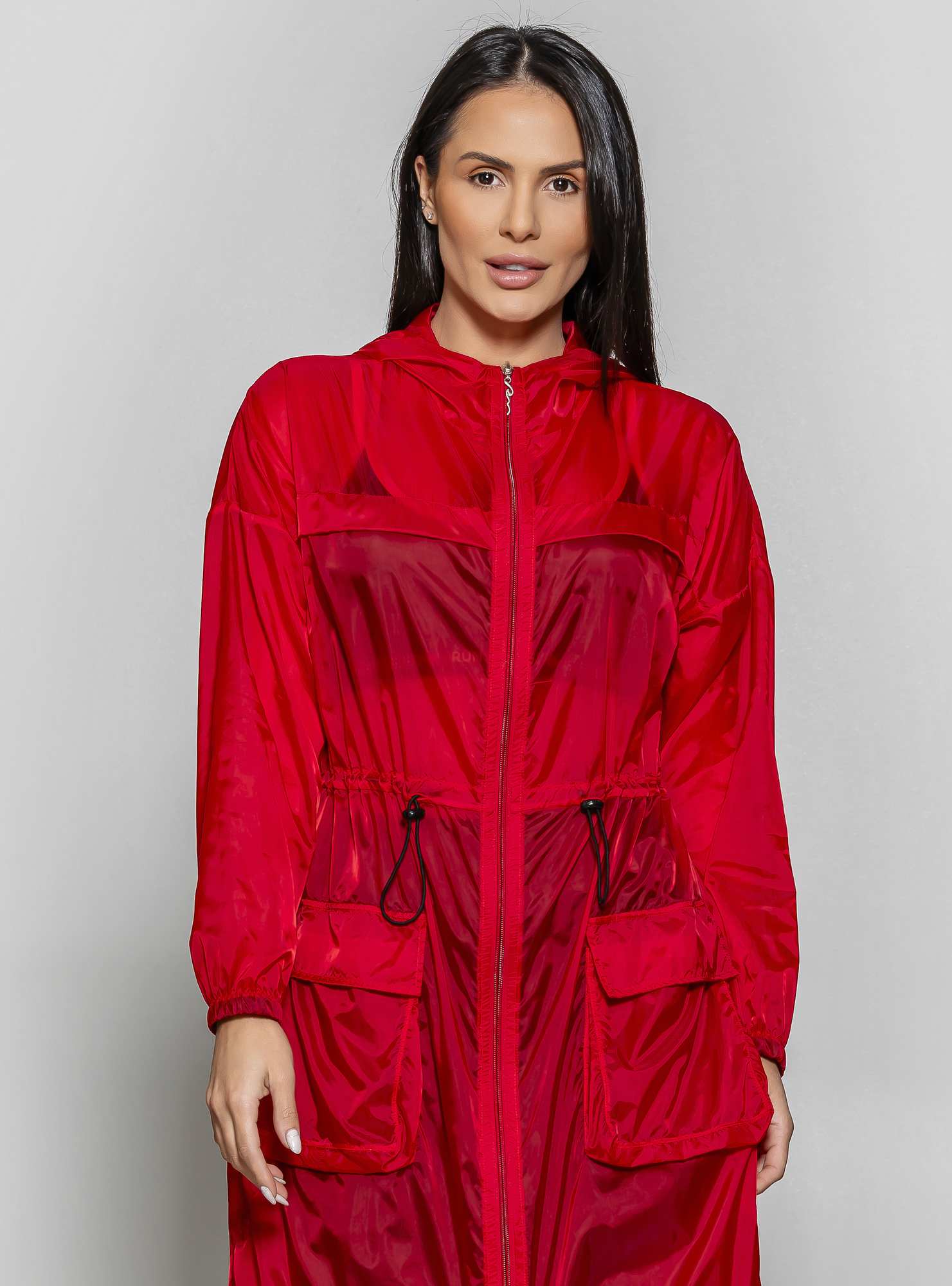 Maxi Jaqueta Graphic Vermelho 01
