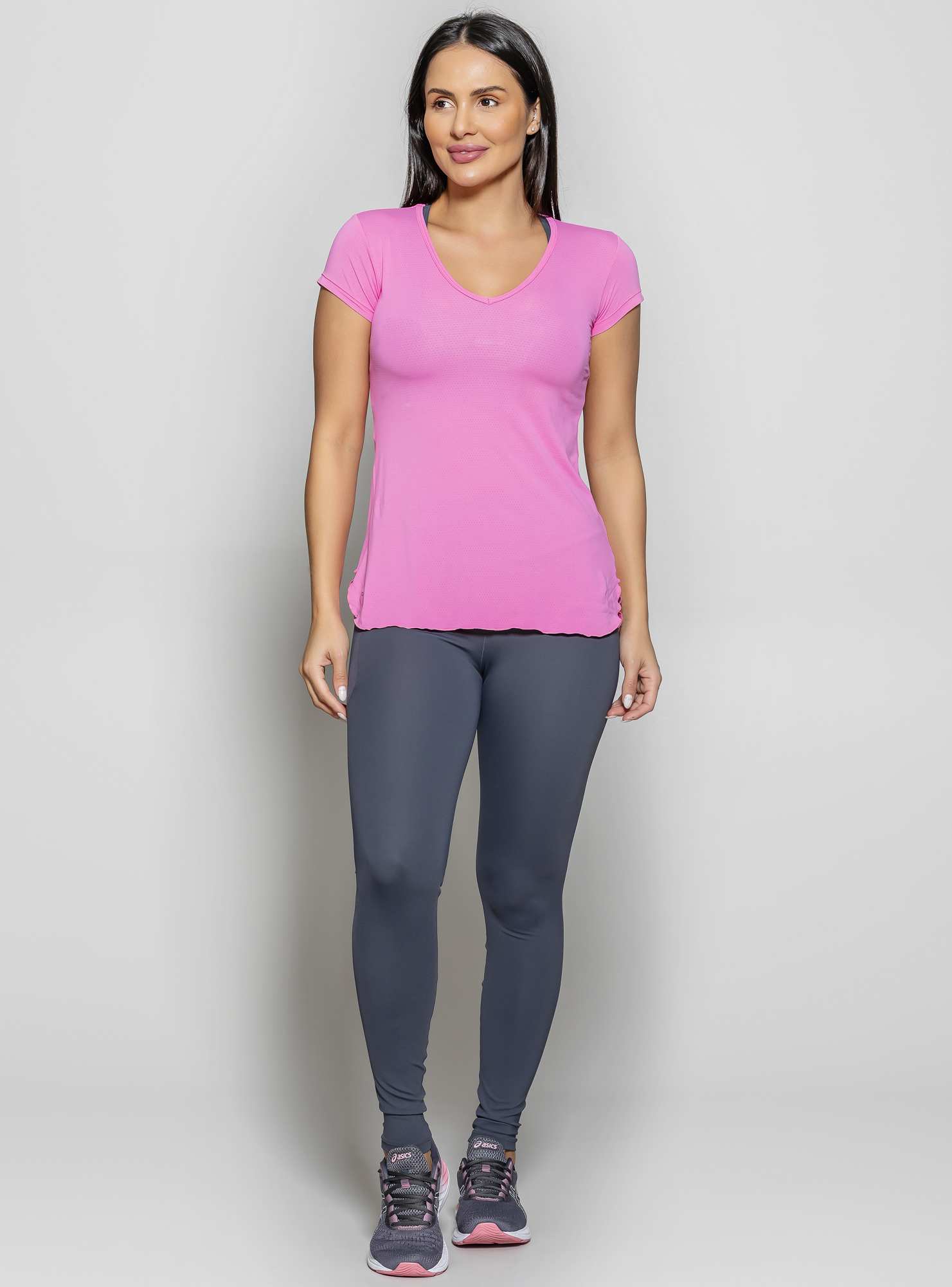 Blusa Alongada Essencial Rosa 04