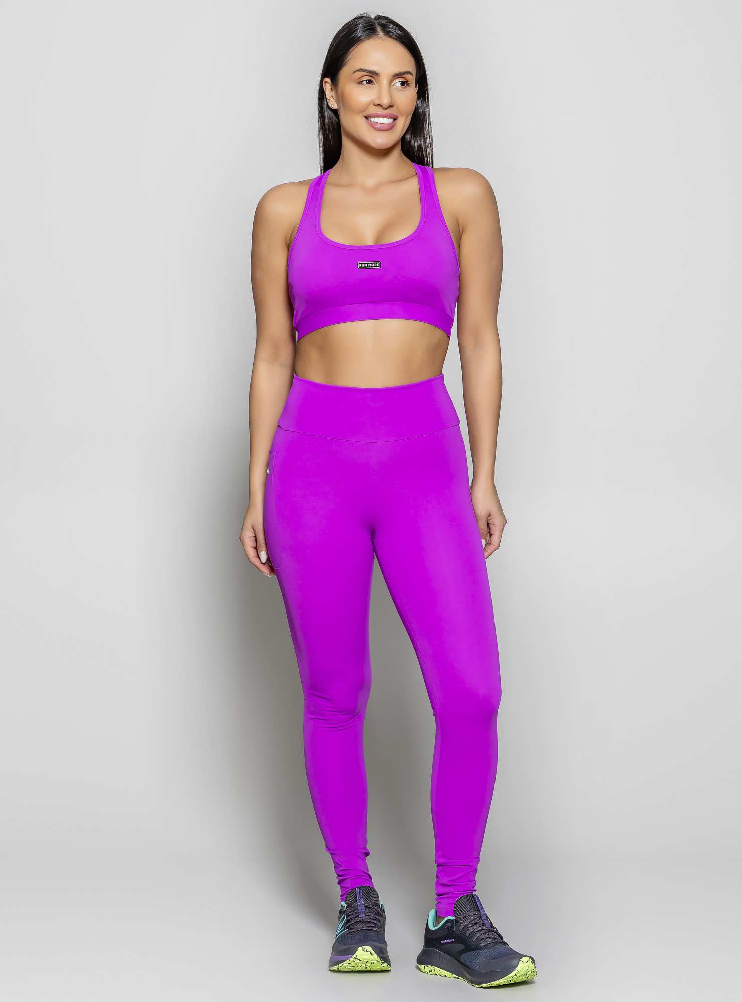 Legging Com Bolso Essencial Roxo 13
