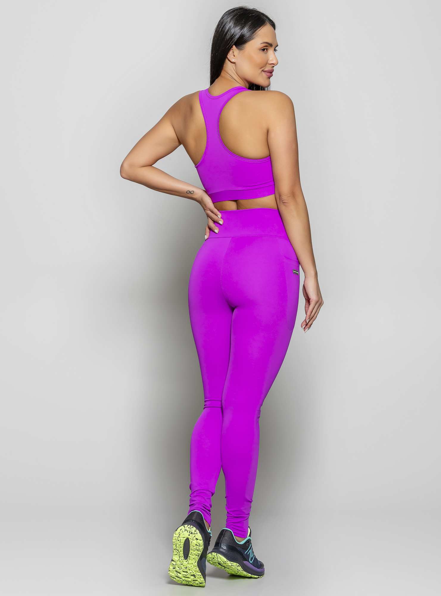 Legging Com Bolso Essencial Roxo 13