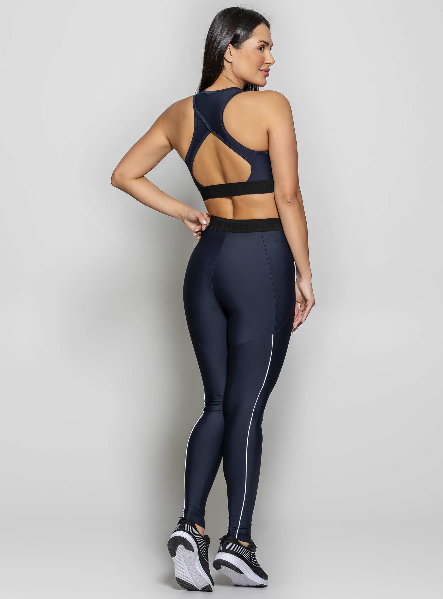 Legging Blocking Movement Preto / Branco