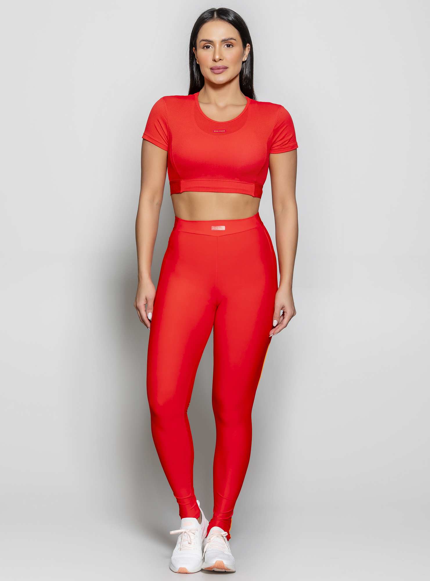 Legging Blocking Movement Vermelho 03 / Laranja 21