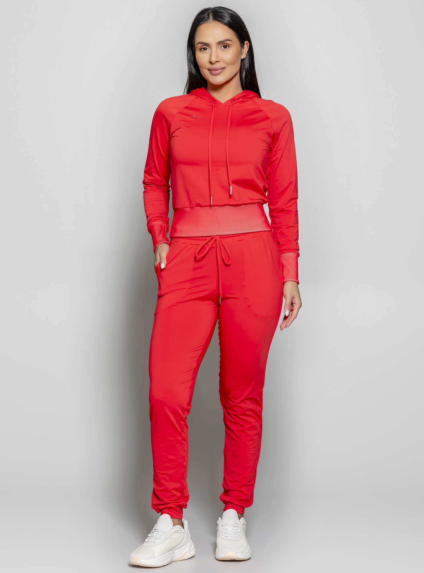 Blusão Cropped Térmico Leve Vermelho 03