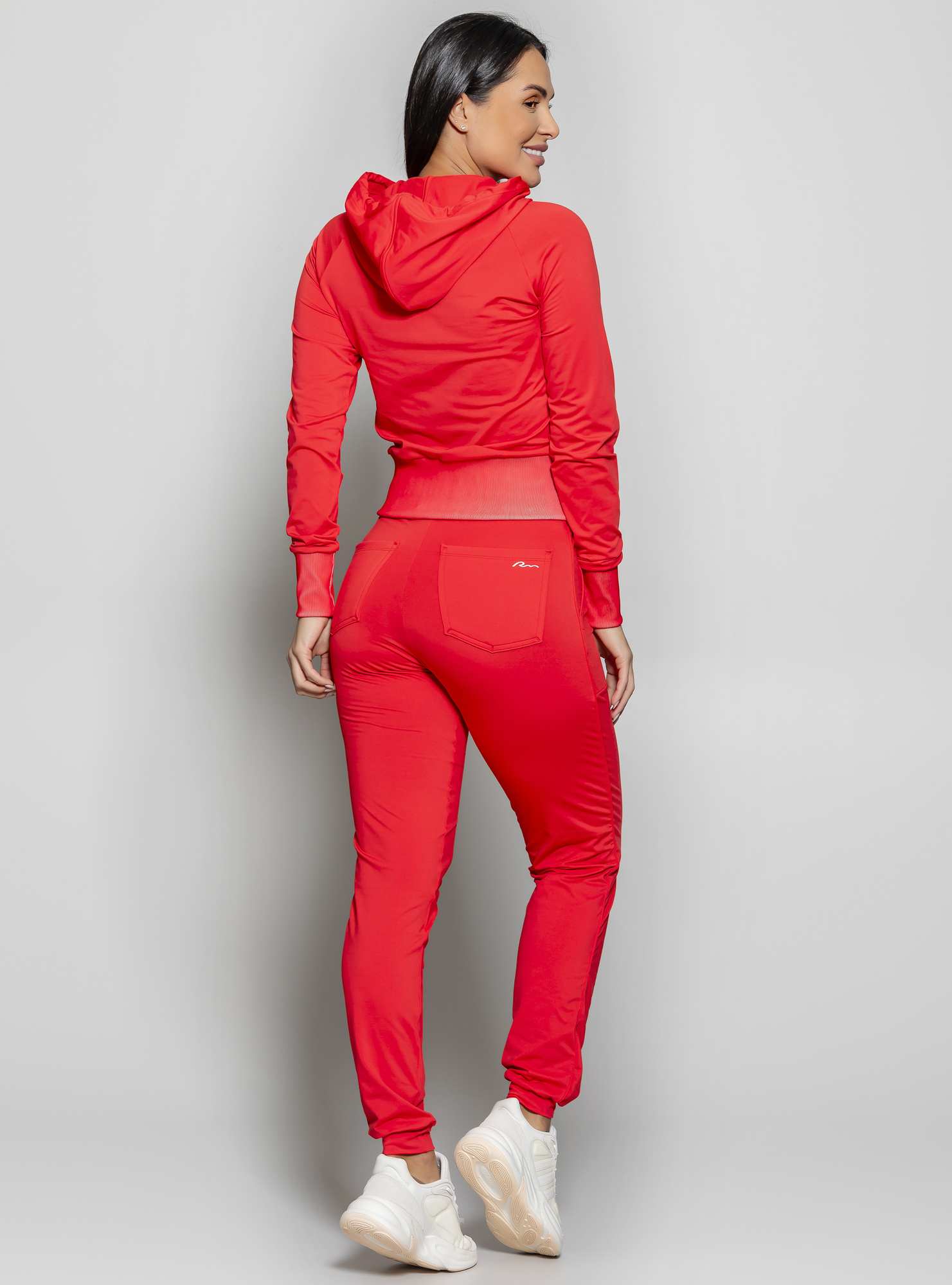 Blusão Cropped Térmico Leve Vermelho 03