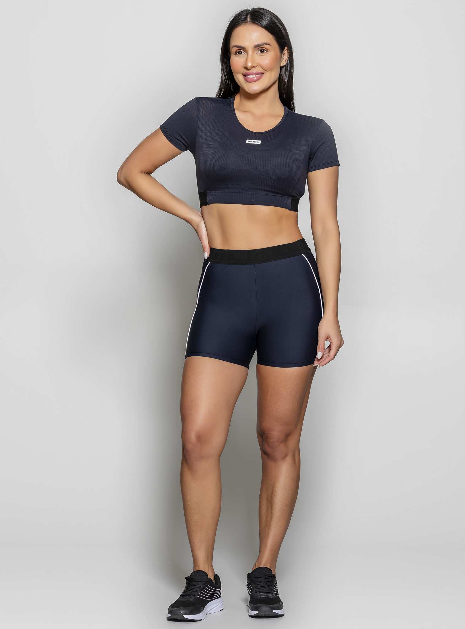 Blusa Cropped Movement Preto