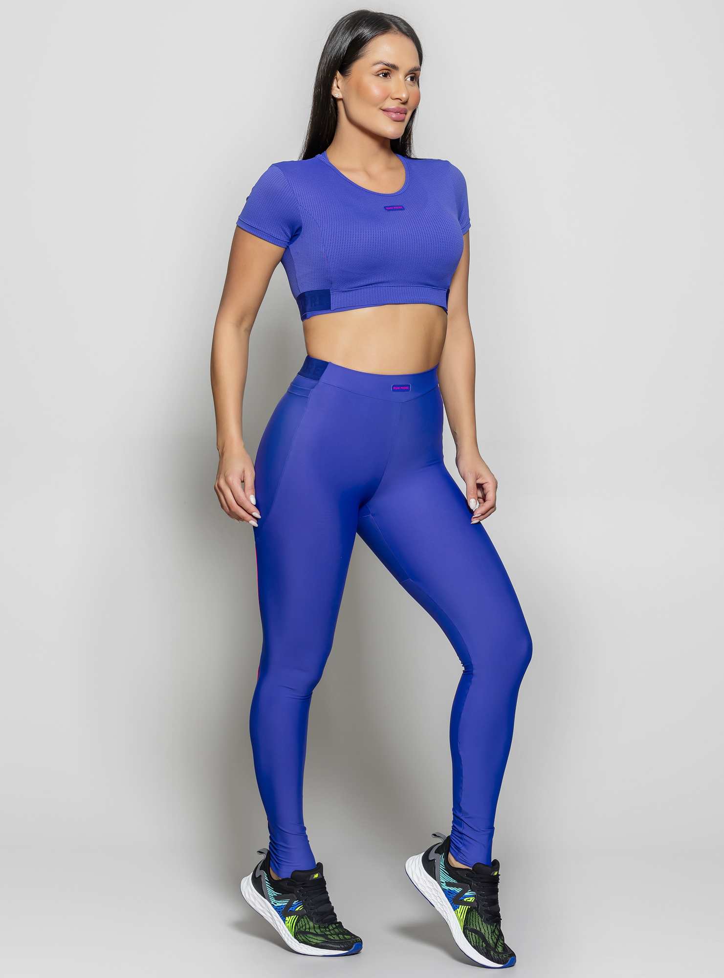 Blusa Cropped Movement Azul 28