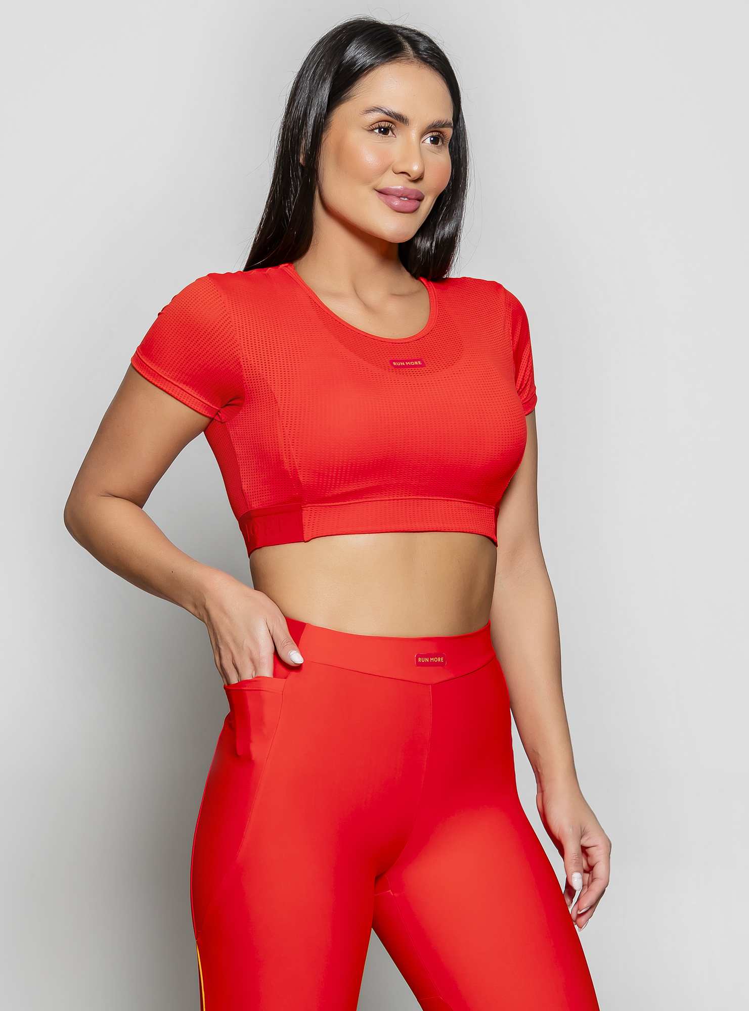 Blusa Cropped Movement Vermelho 03