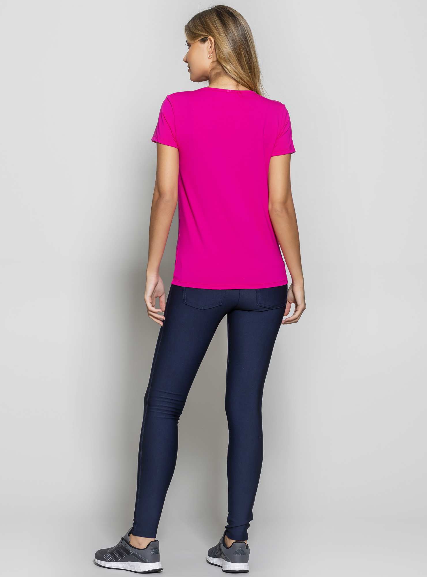 T-Shirt Malha Viscose Athleisure Rosa 07