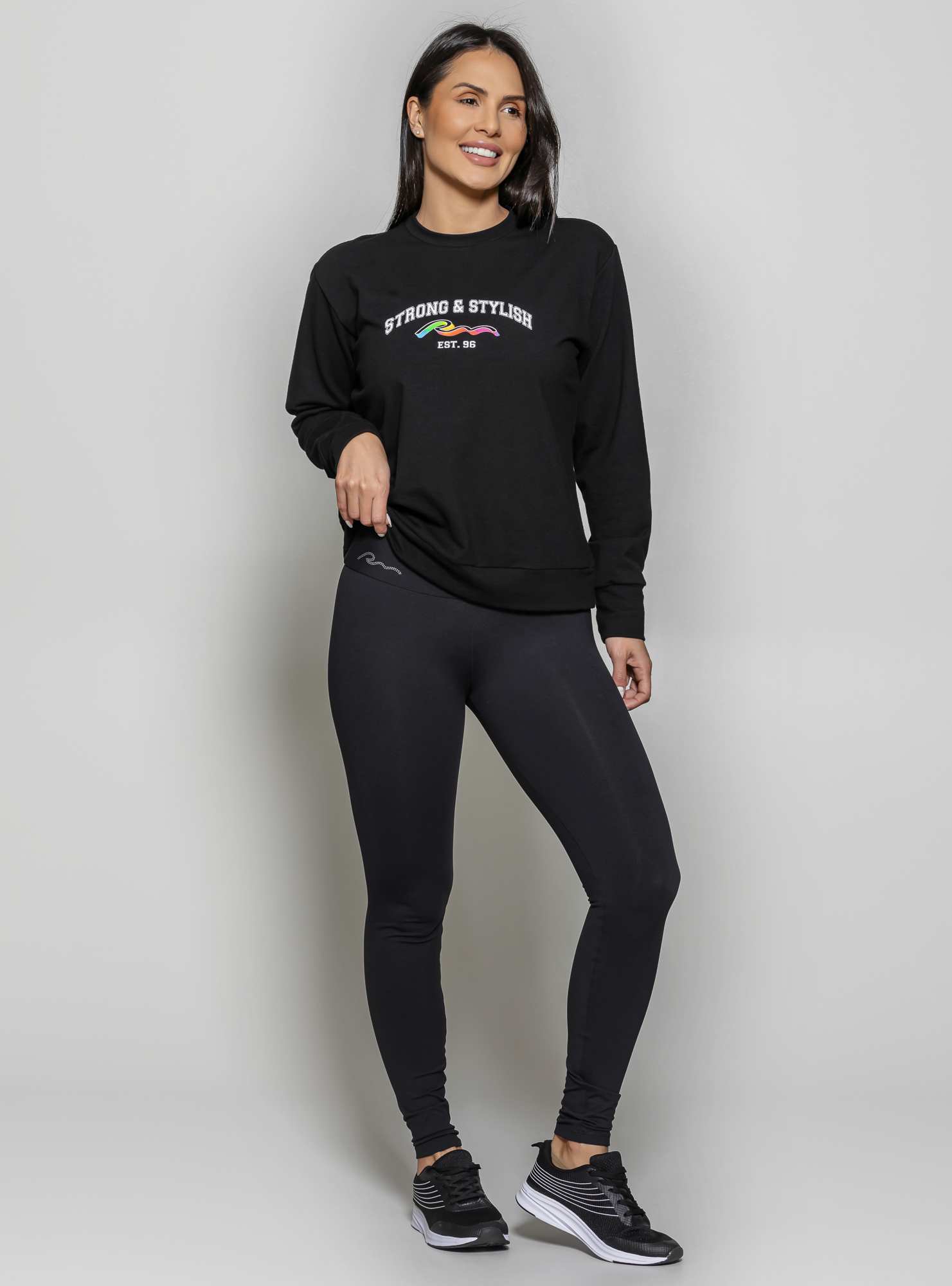 Blusão Gradient Preto / Branco