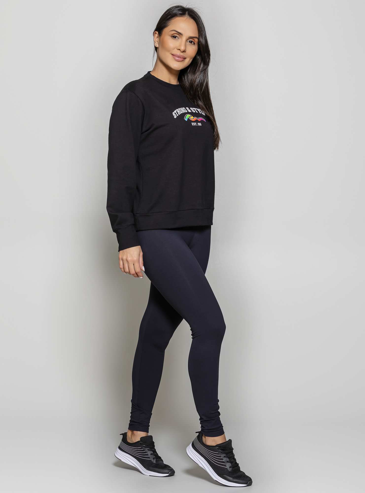 Blusão Gradient Preto / Branco