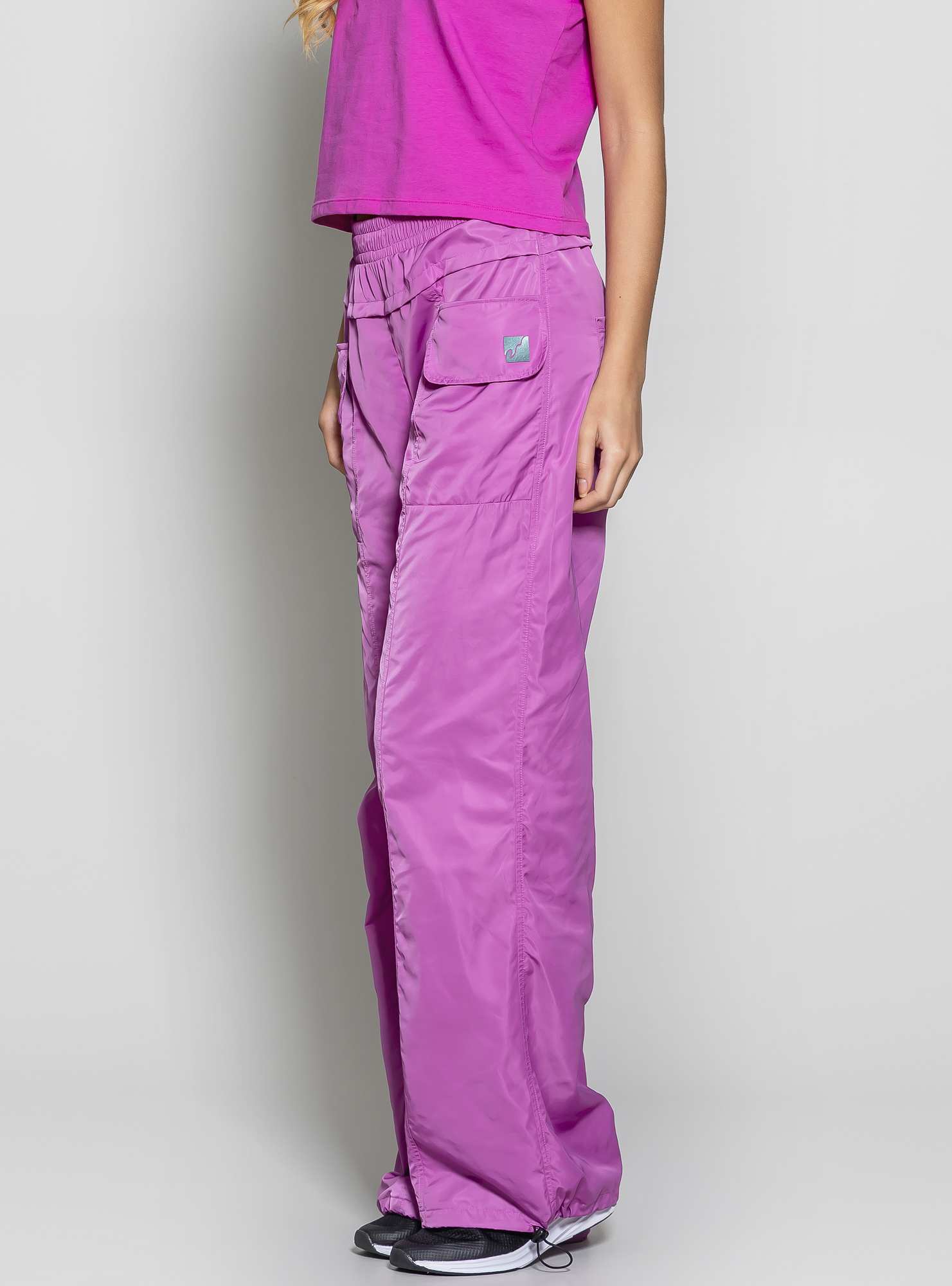 Calça Wide Leg Sporty Urban Roxo 06