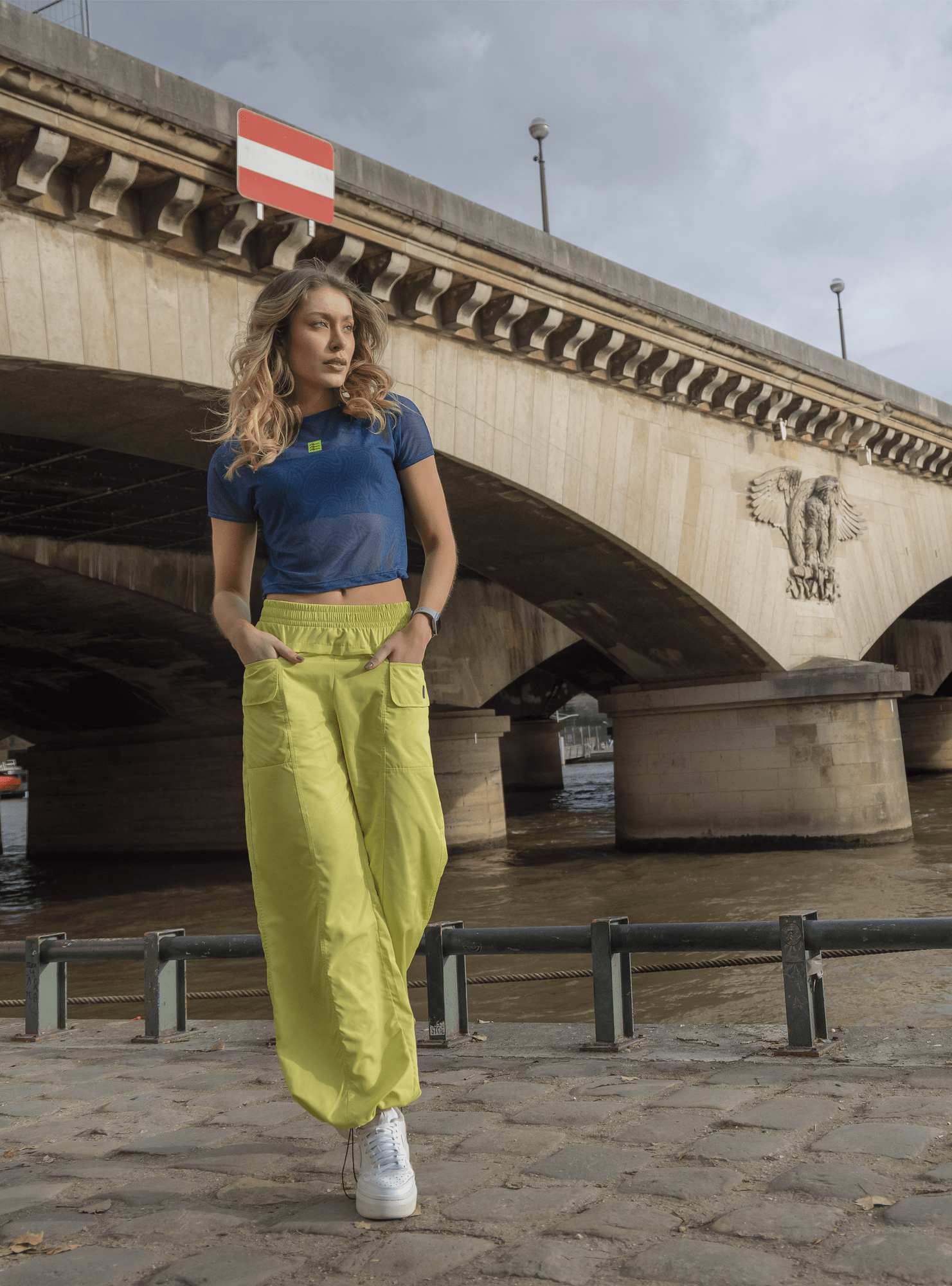 Calça Wide Leg Sporty Urban Verde 03