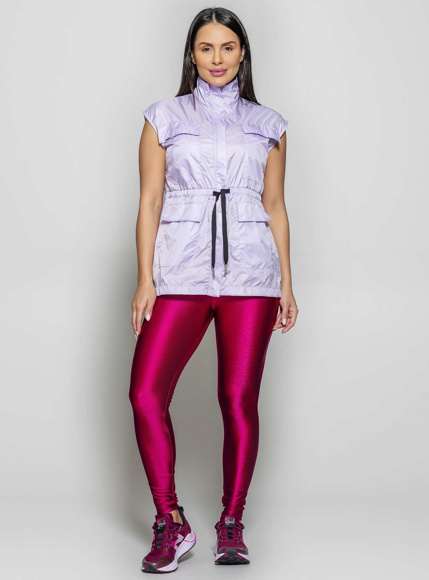 Colete Alongado Utility Roxo 21