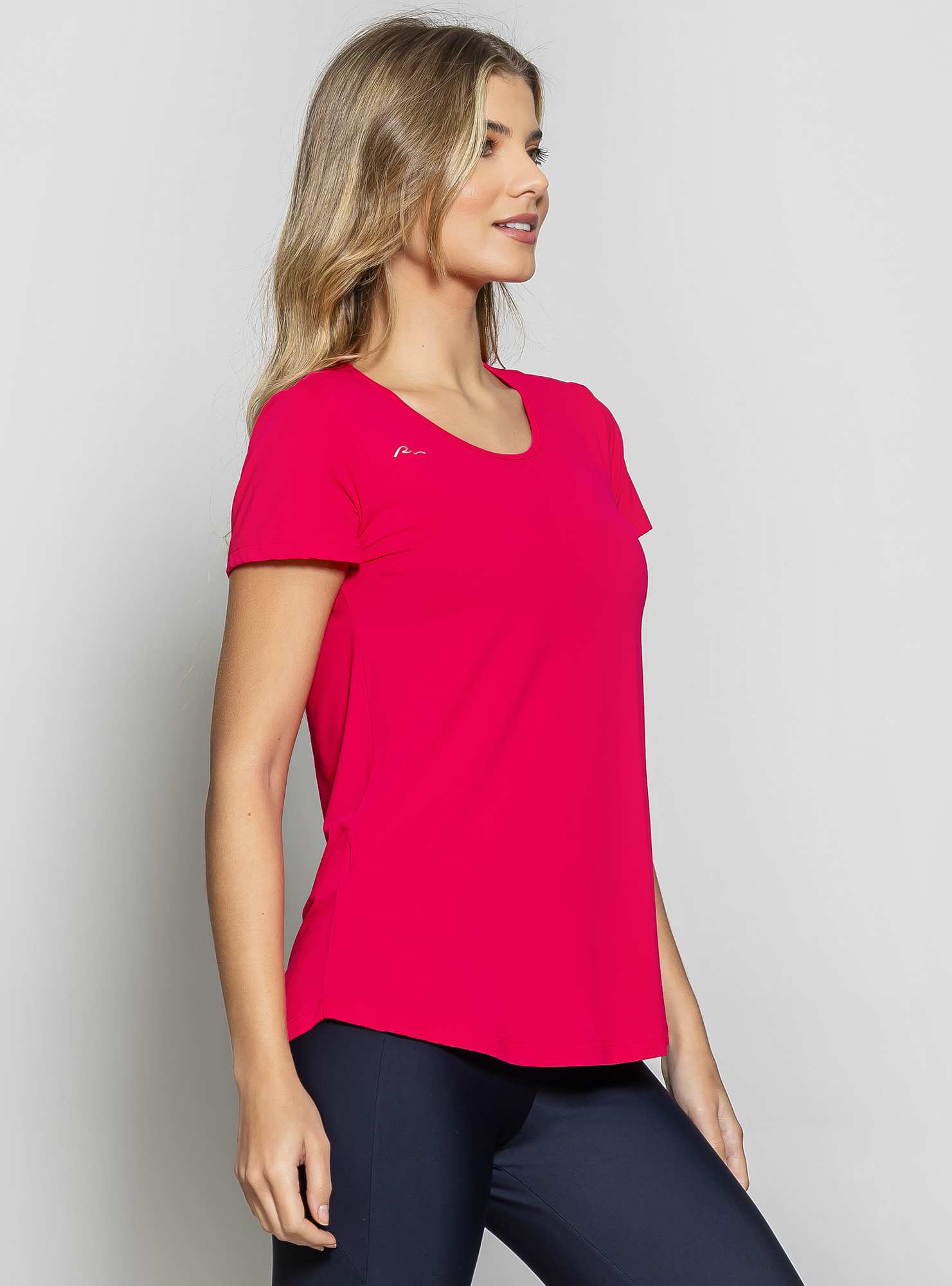 Blusa Alongada Essencial Rosa 07