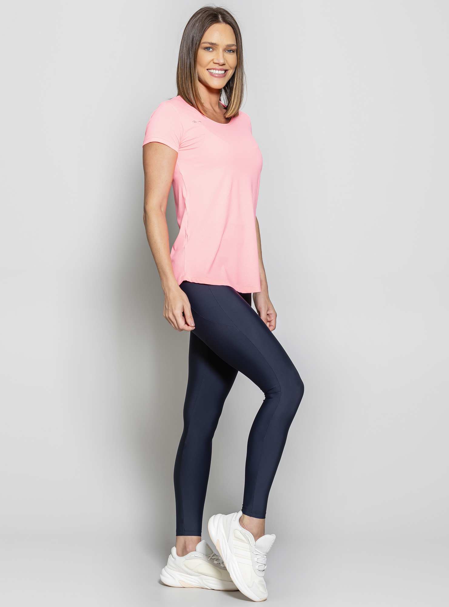 Blusa Alongada Essencial Rosa 17