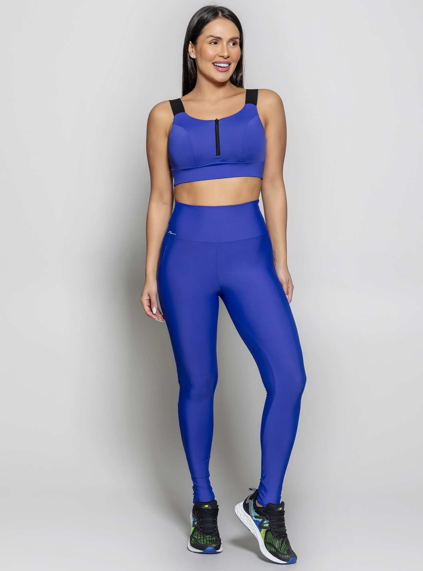 Legging Cintura Alta Essencial Azul 28