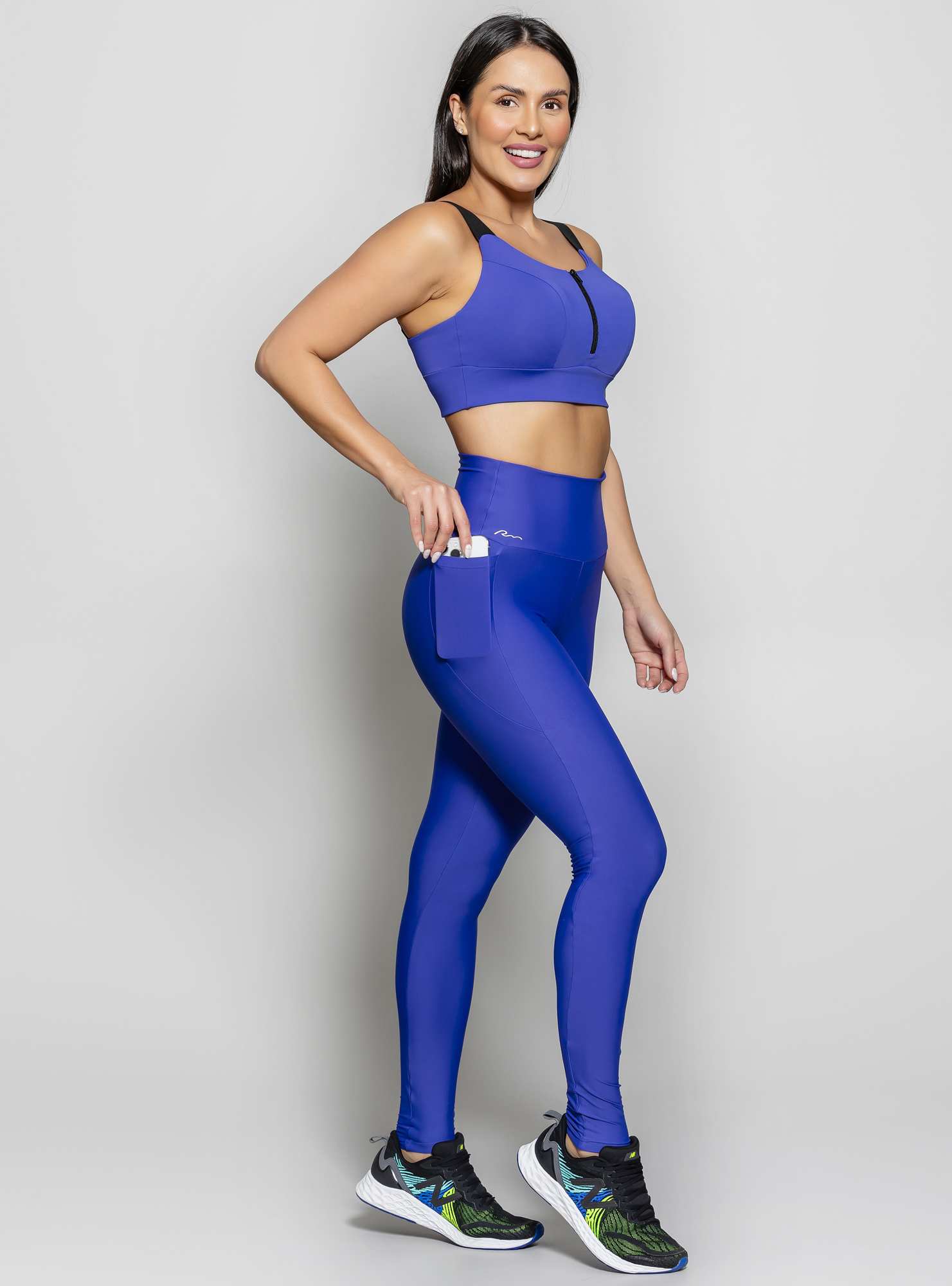 Legging Cintura Alta Essencial Azul 28