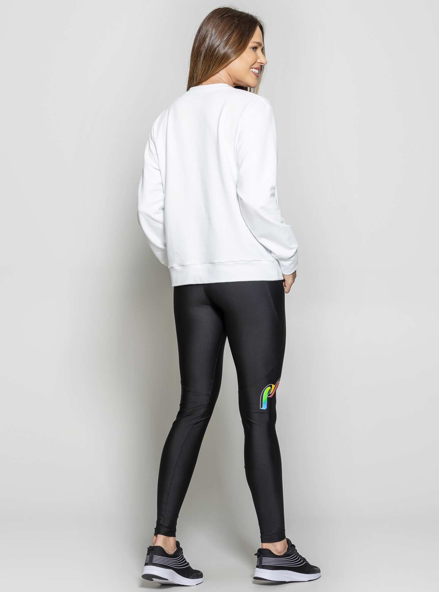 Blusão Gradient Branco / Preto