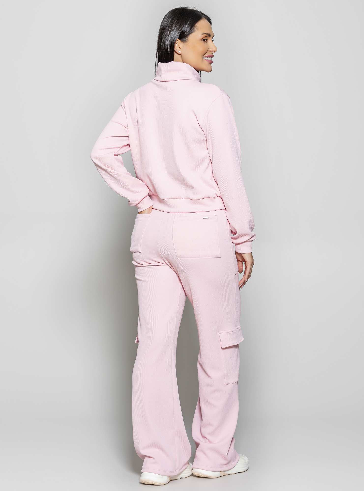 Blusão Gola Alta Cozy Rosa 10