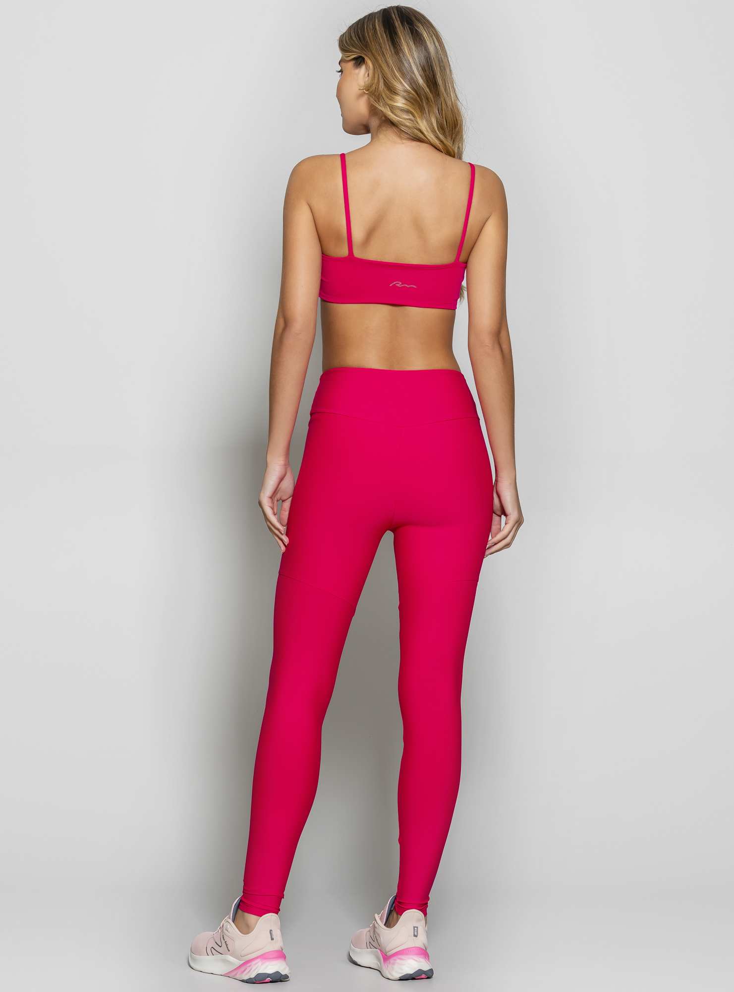 Legging Cintura Alta Blocking Rosa 09