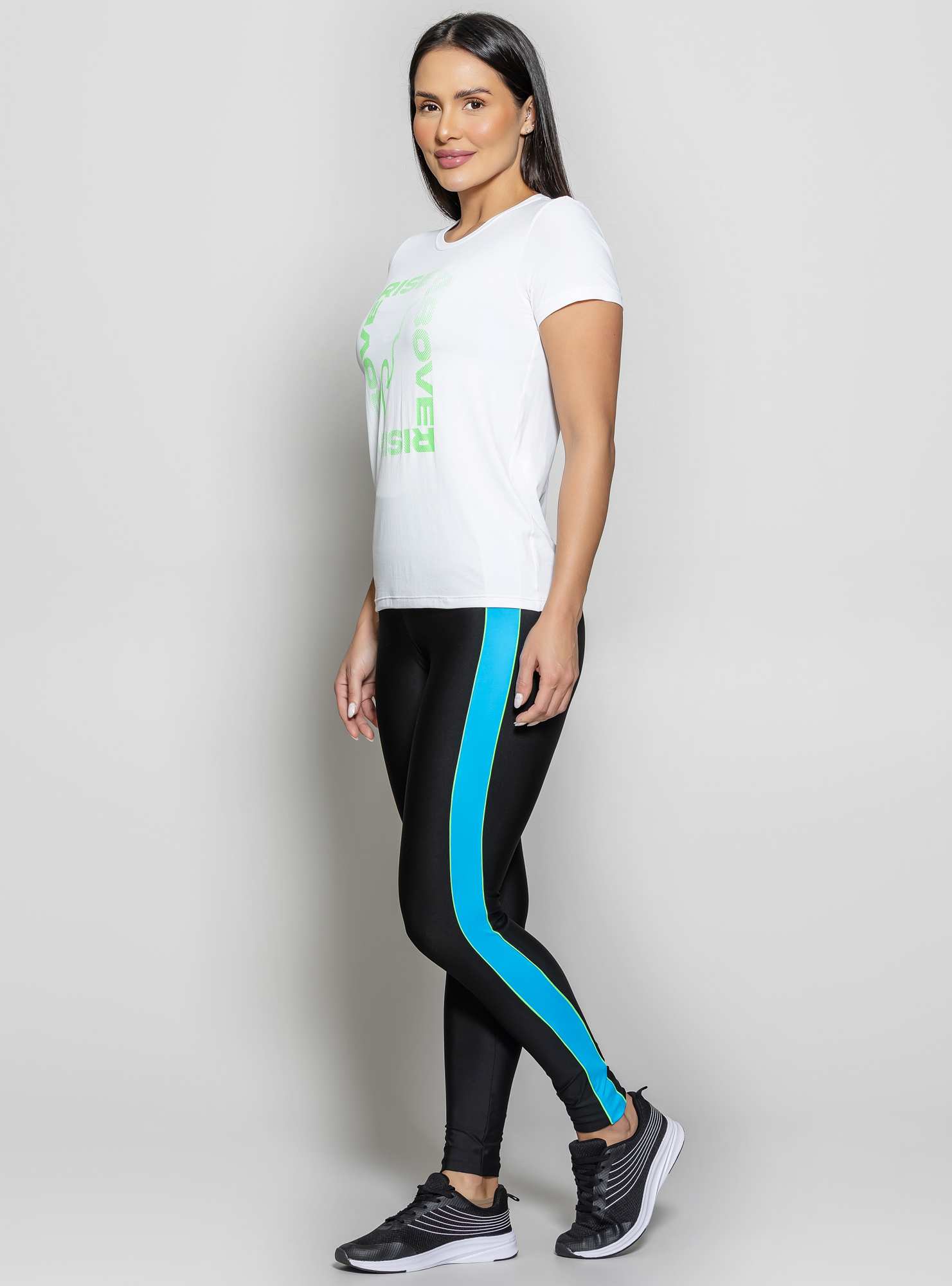 T-Shirt Ultracool Fit Branco / Verde 17
