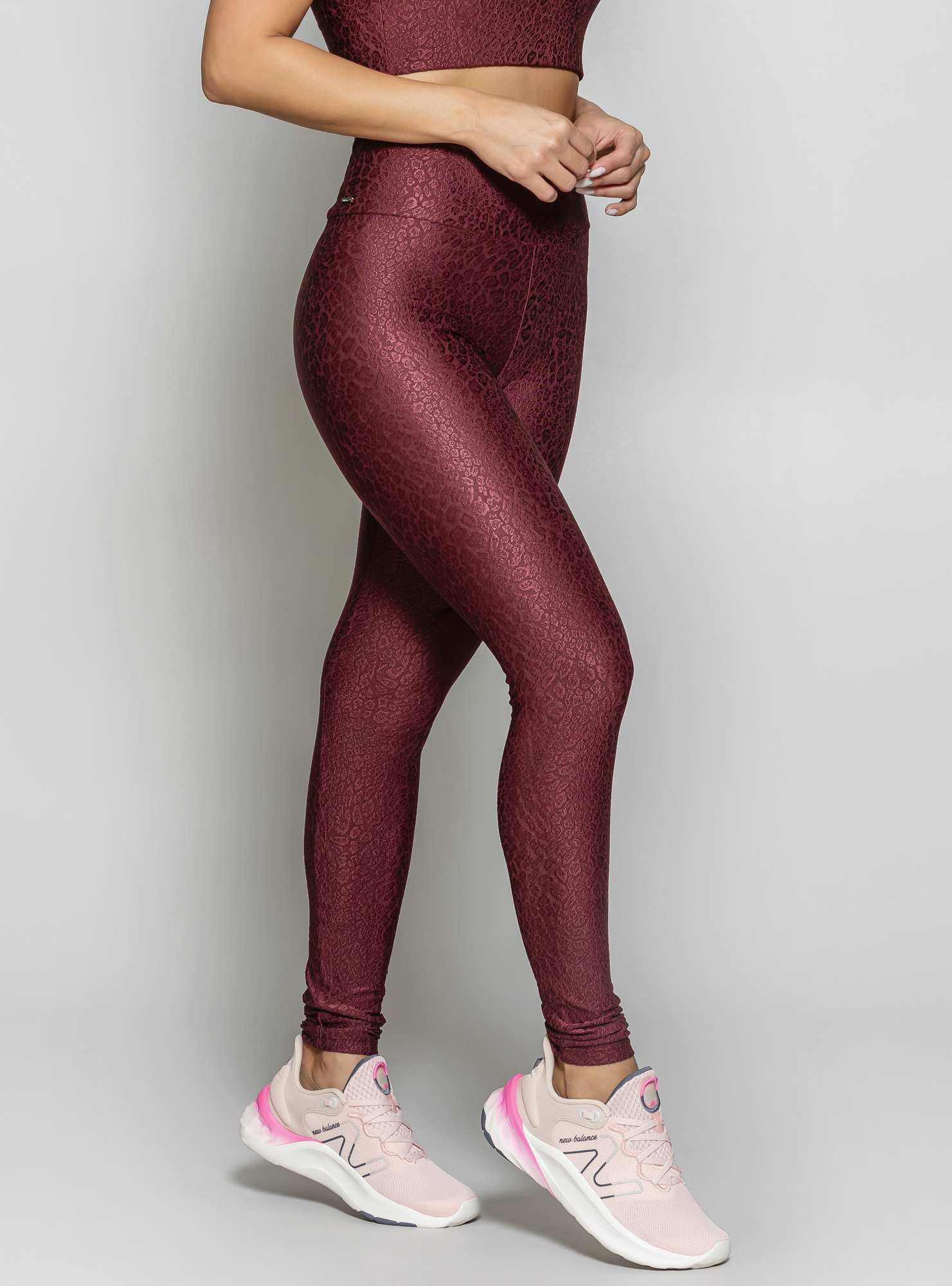 Legging com bolso Texture Bordo 03