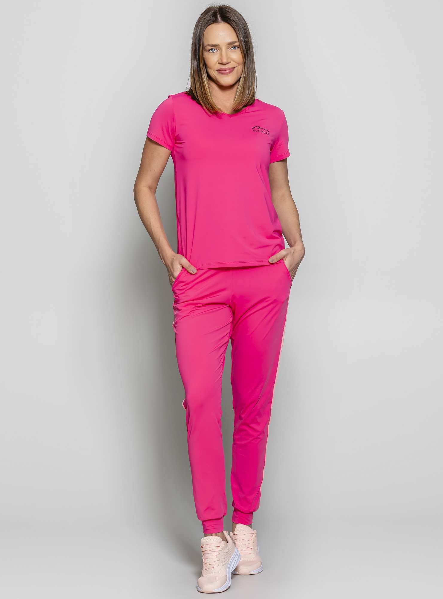 T-Shirt Essencial Rosa 04 / Preto