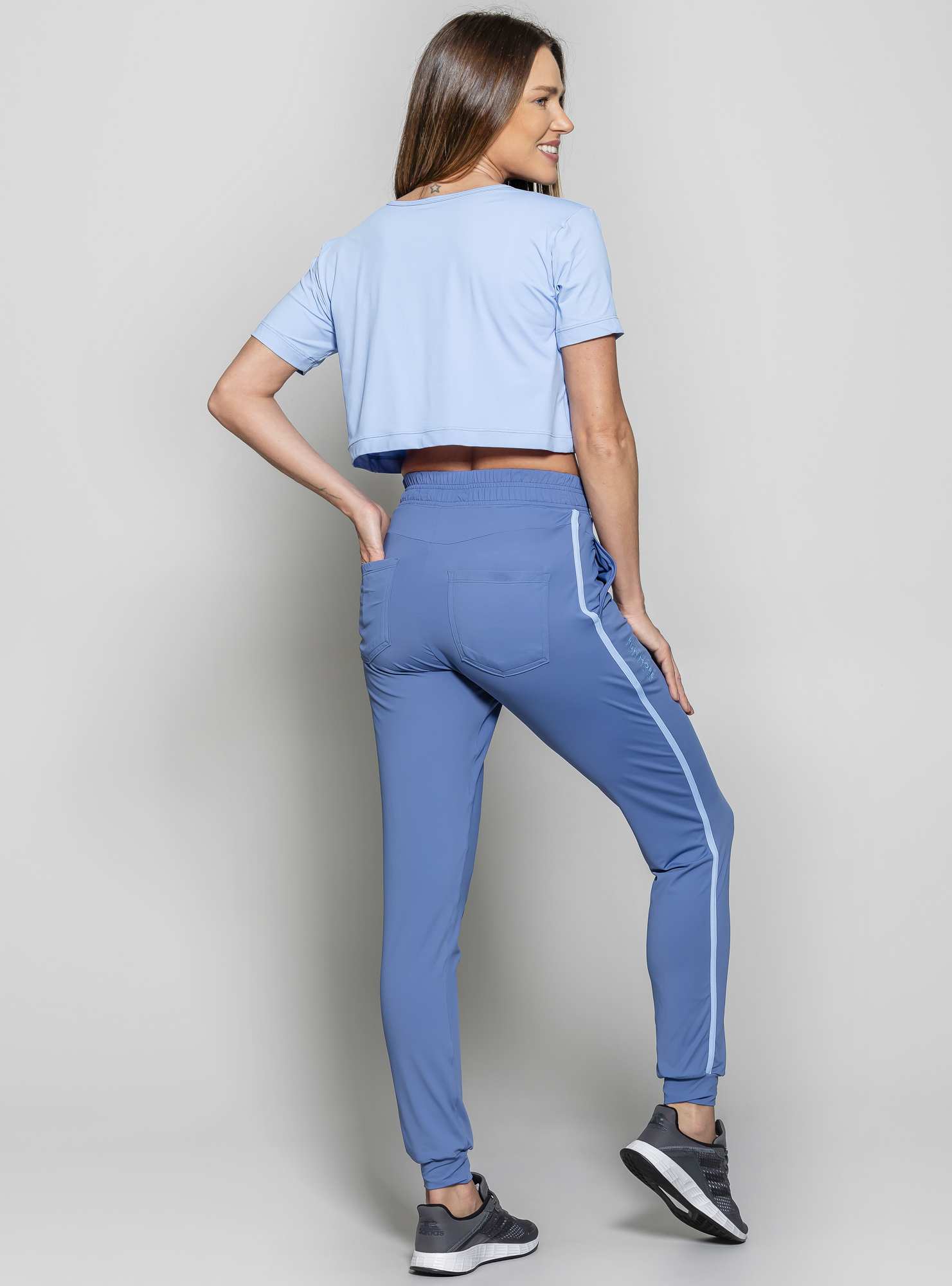 Blusa Cropped  Leveza Azul 14 / Azul 12