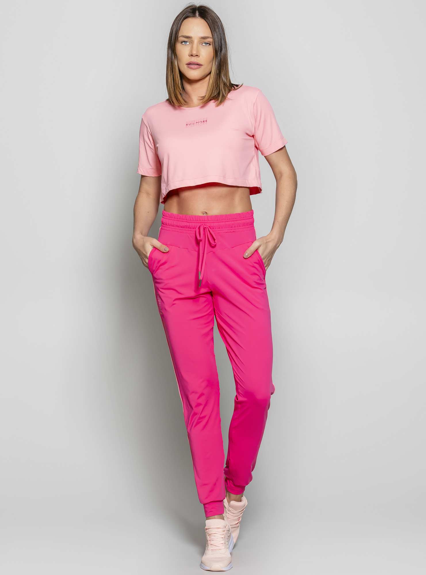 Blusa Cropped  Leveza Rosa 39 / Rosa 04