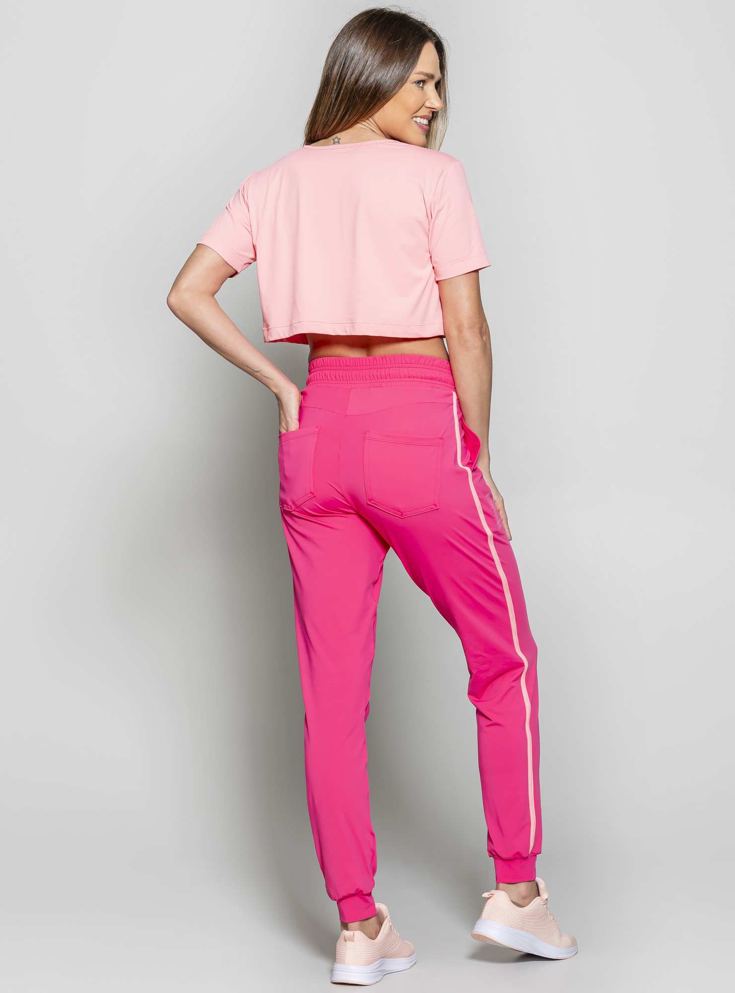 Blusa Cropped  Leveza Rosa 39 / Rosa 04