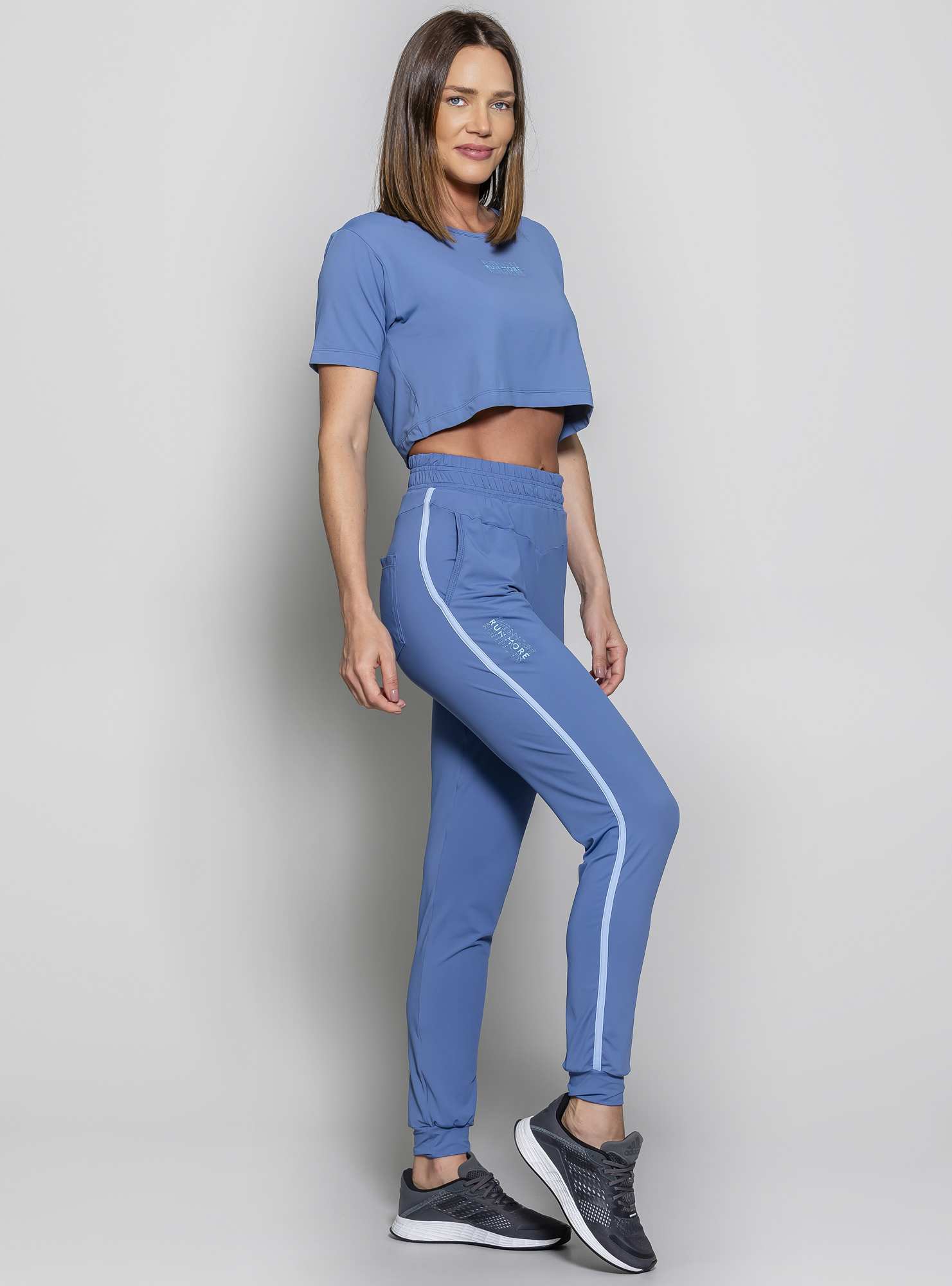 Blusa Cropped  Leveza Azul 12 / Azul 14