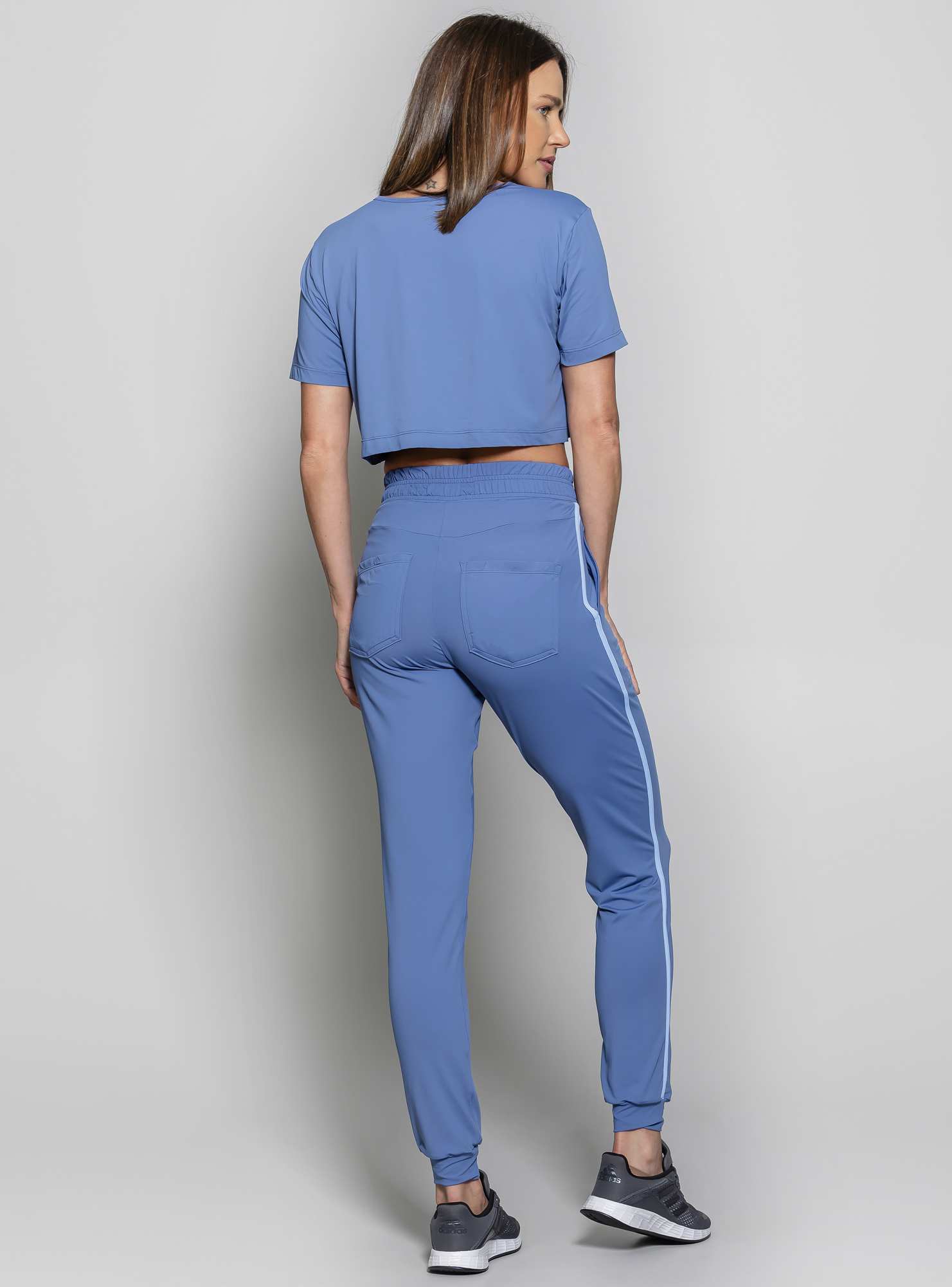 Blusa Cropped  Leveza Azul 12 / Azul 14