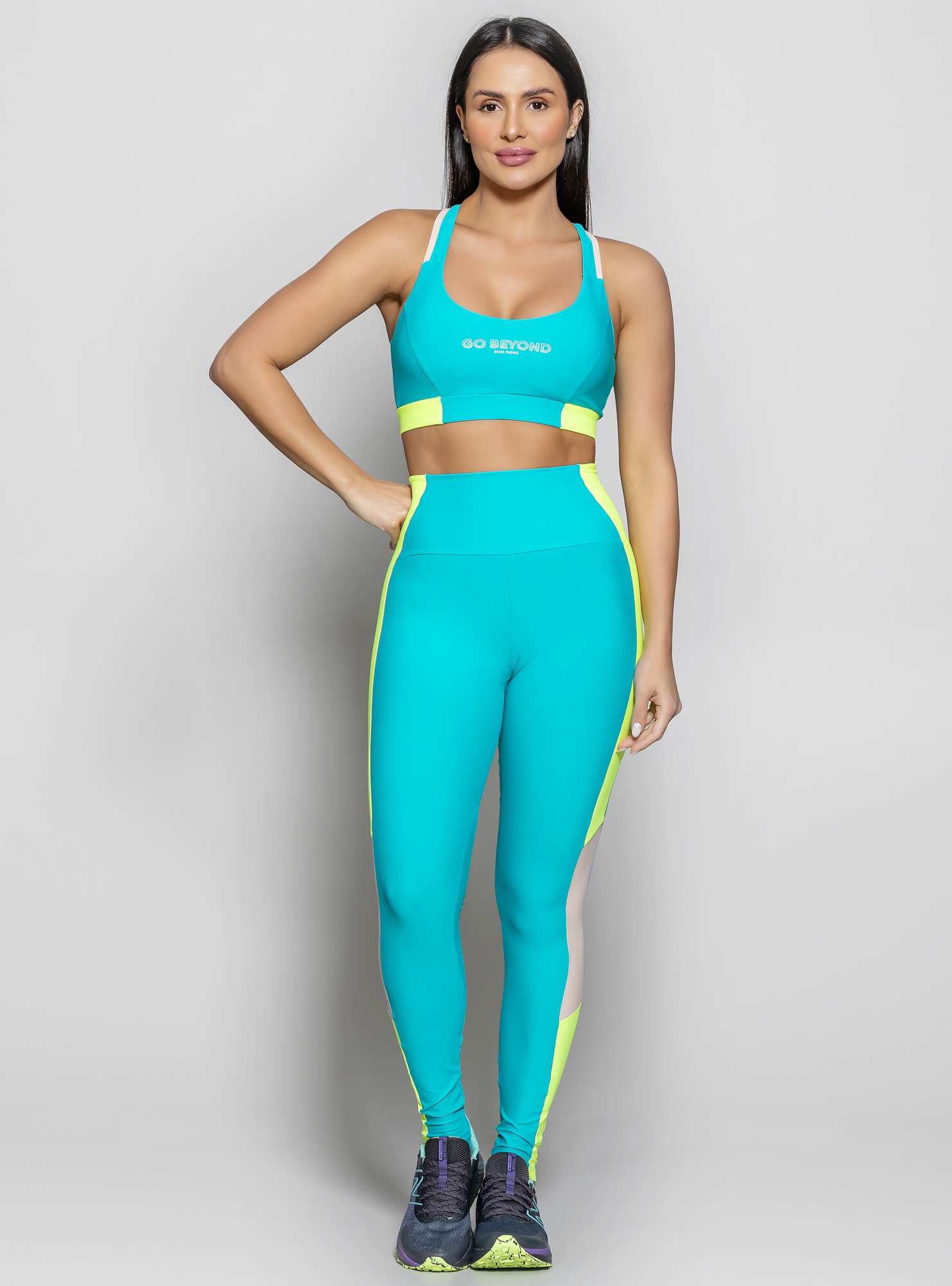 Top Go Beyond Azul 04 / Amarelo 95
