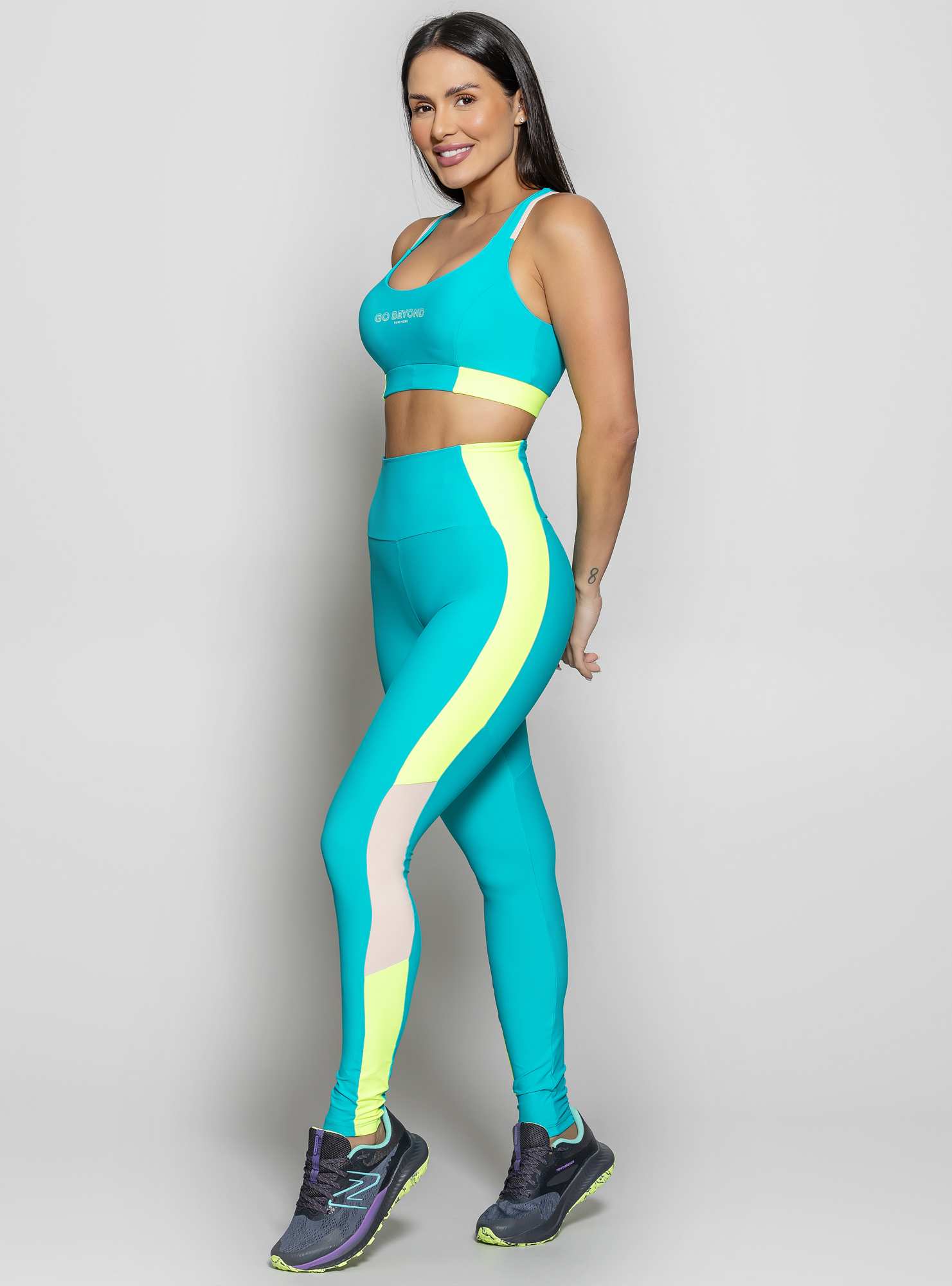 Top Go Beyond Azul 04 / Amarelo 95