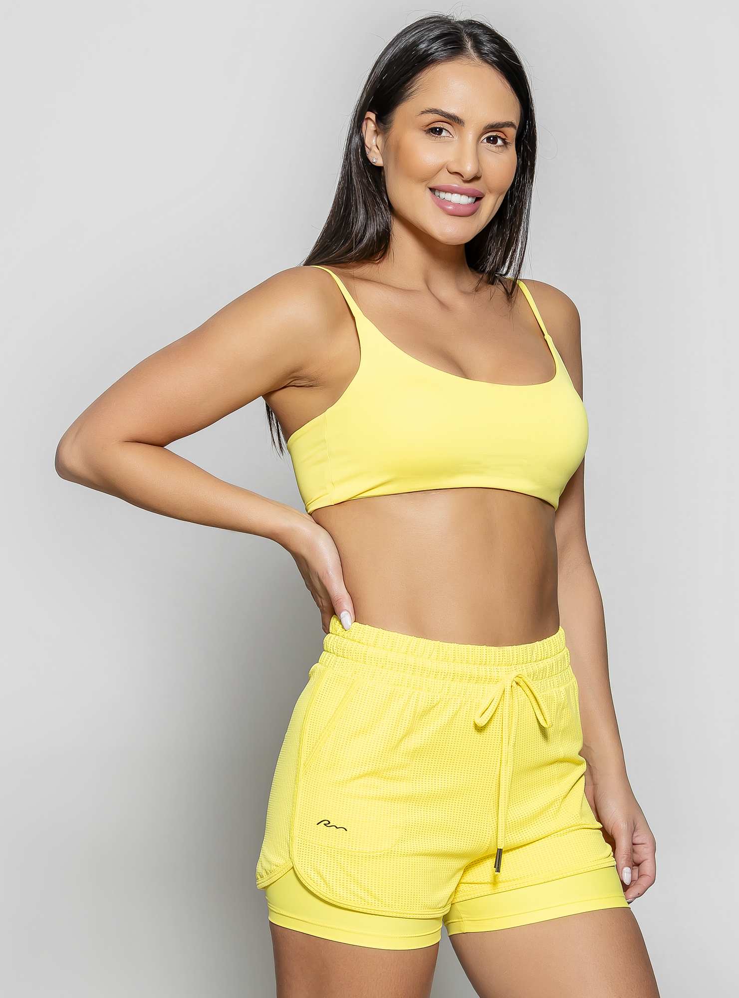 Top Faixa Com Alças Essencial Amarelo 03