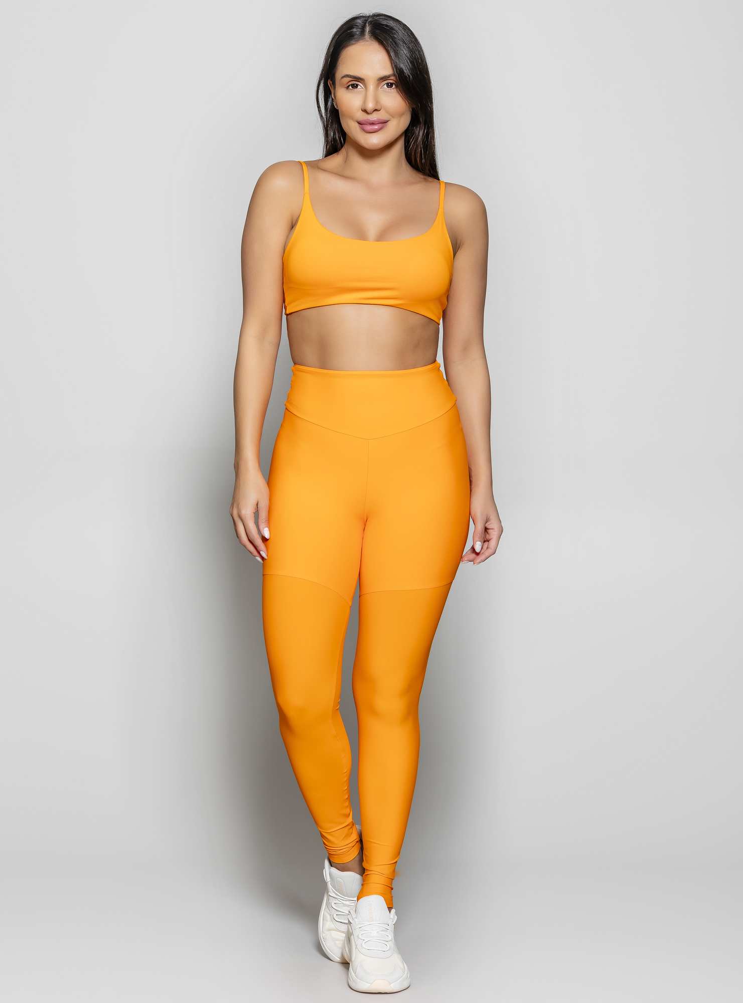 Top Faixa Com Alças Essencial Laranja 21