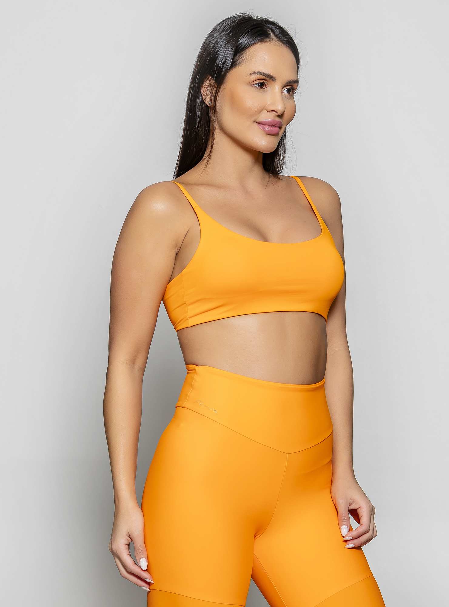 Top Faixa Com Alças Essencial Laranja 21