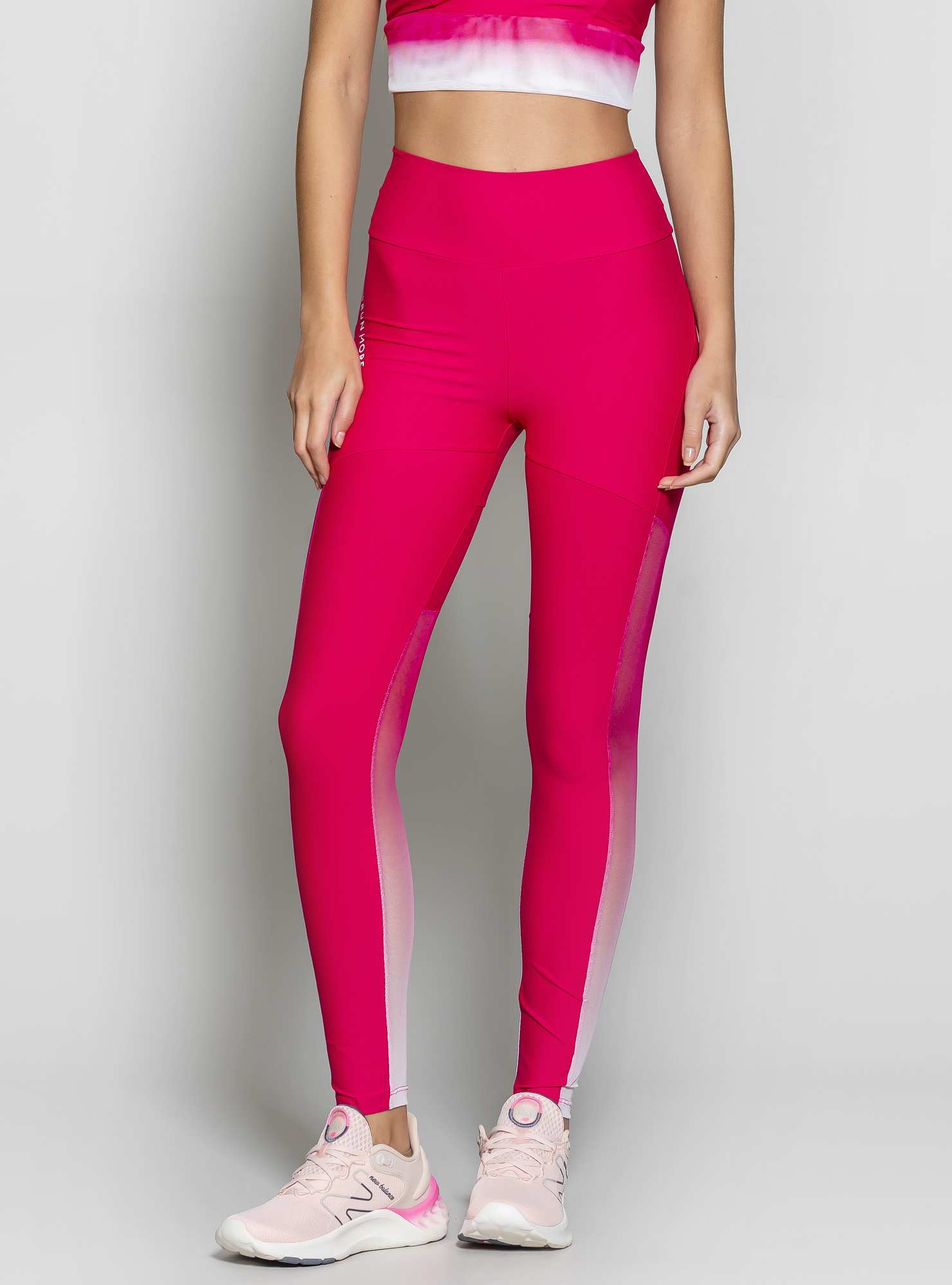 Legging Blocking com Tule Degradê Rosa 09 / Su 087