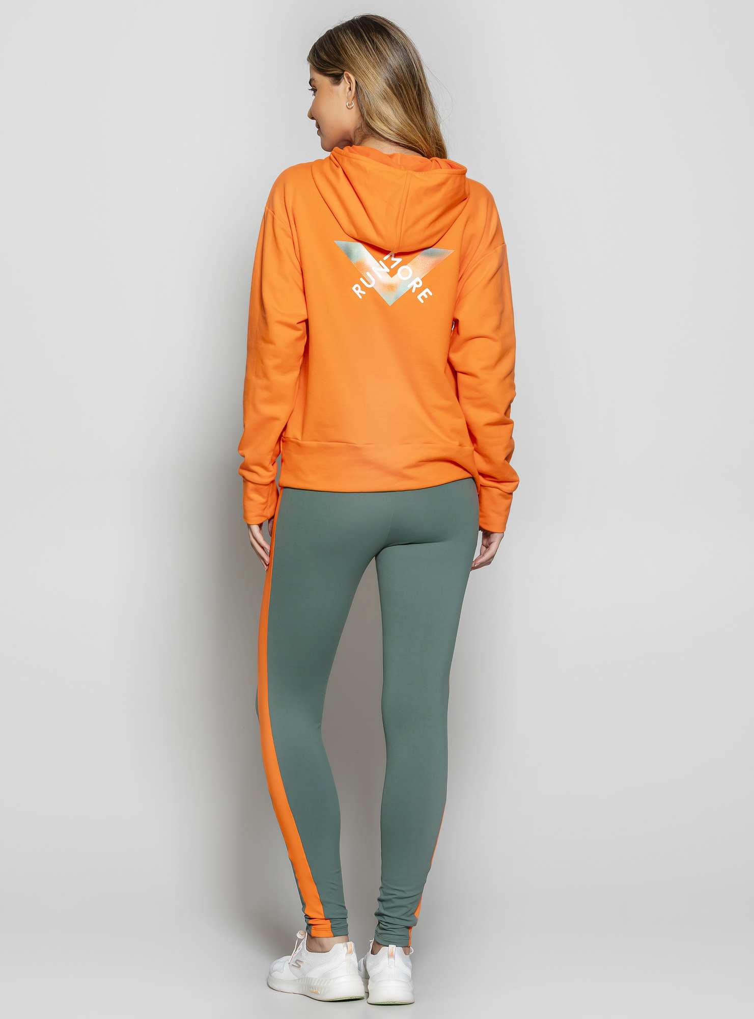 Blusão com Capuz Prisma Laranja 04