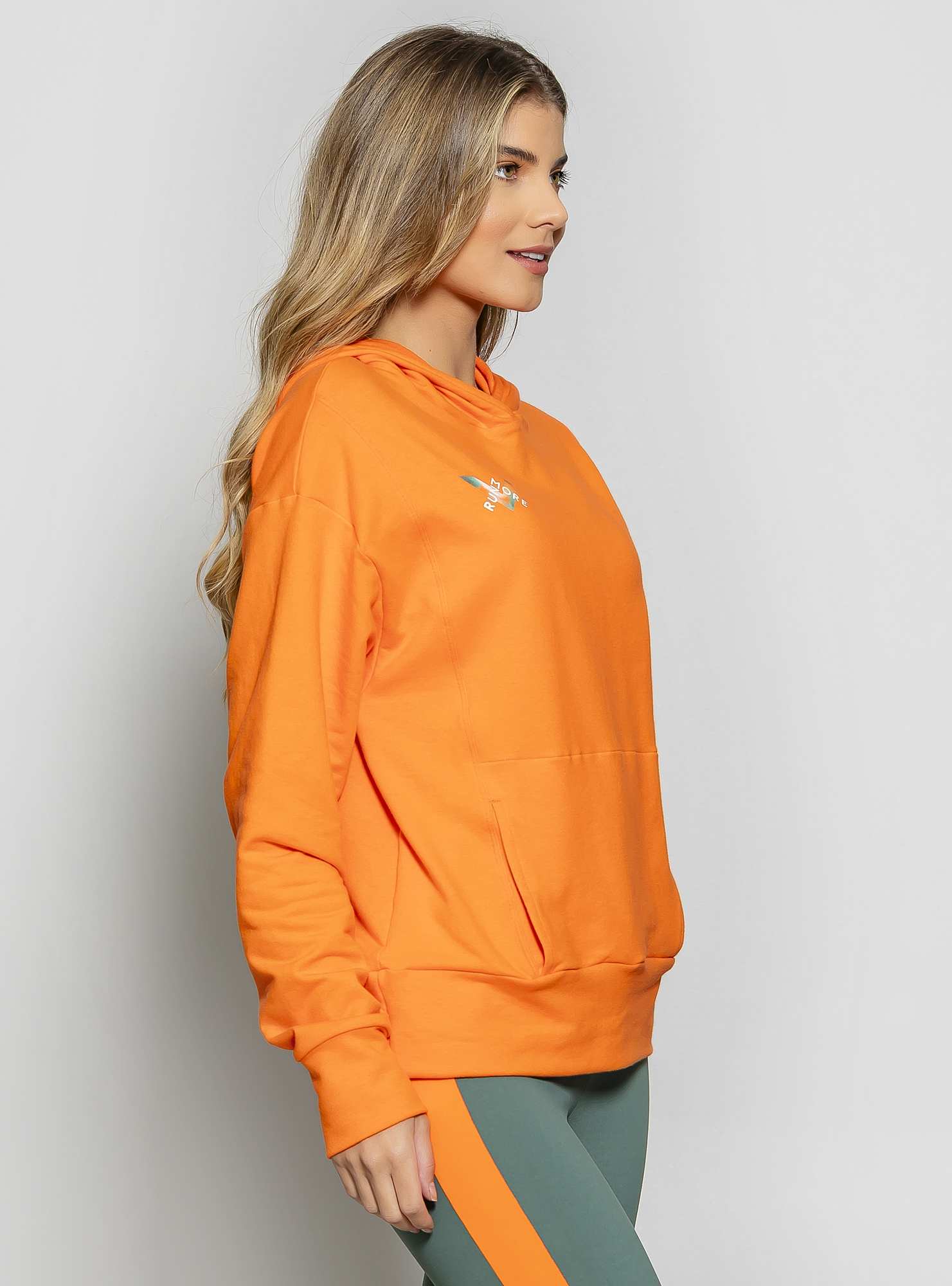 Blusão com Capuz Prisma Laranja 04