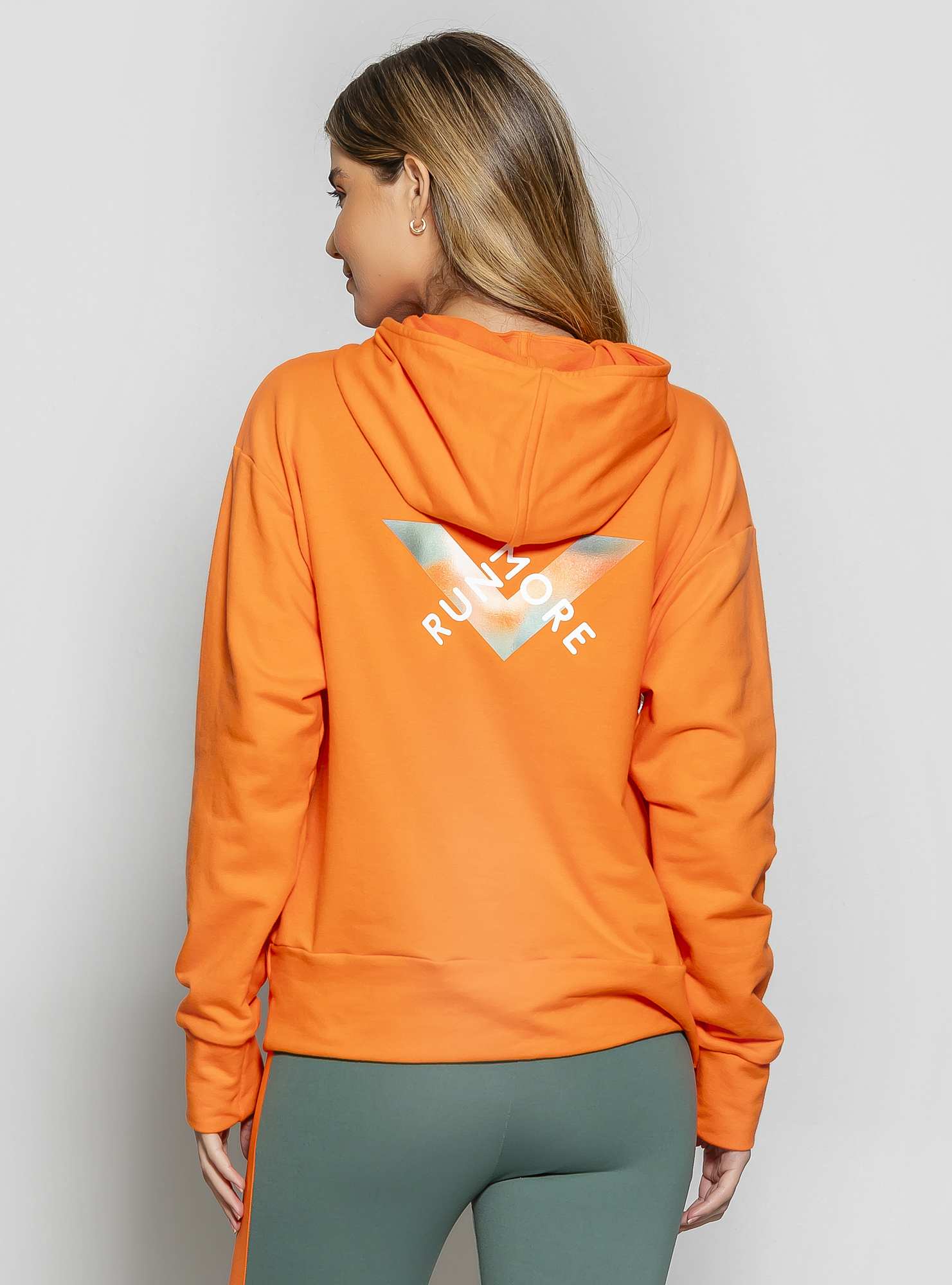 Blusão com Capuz Prisma Laranja 04