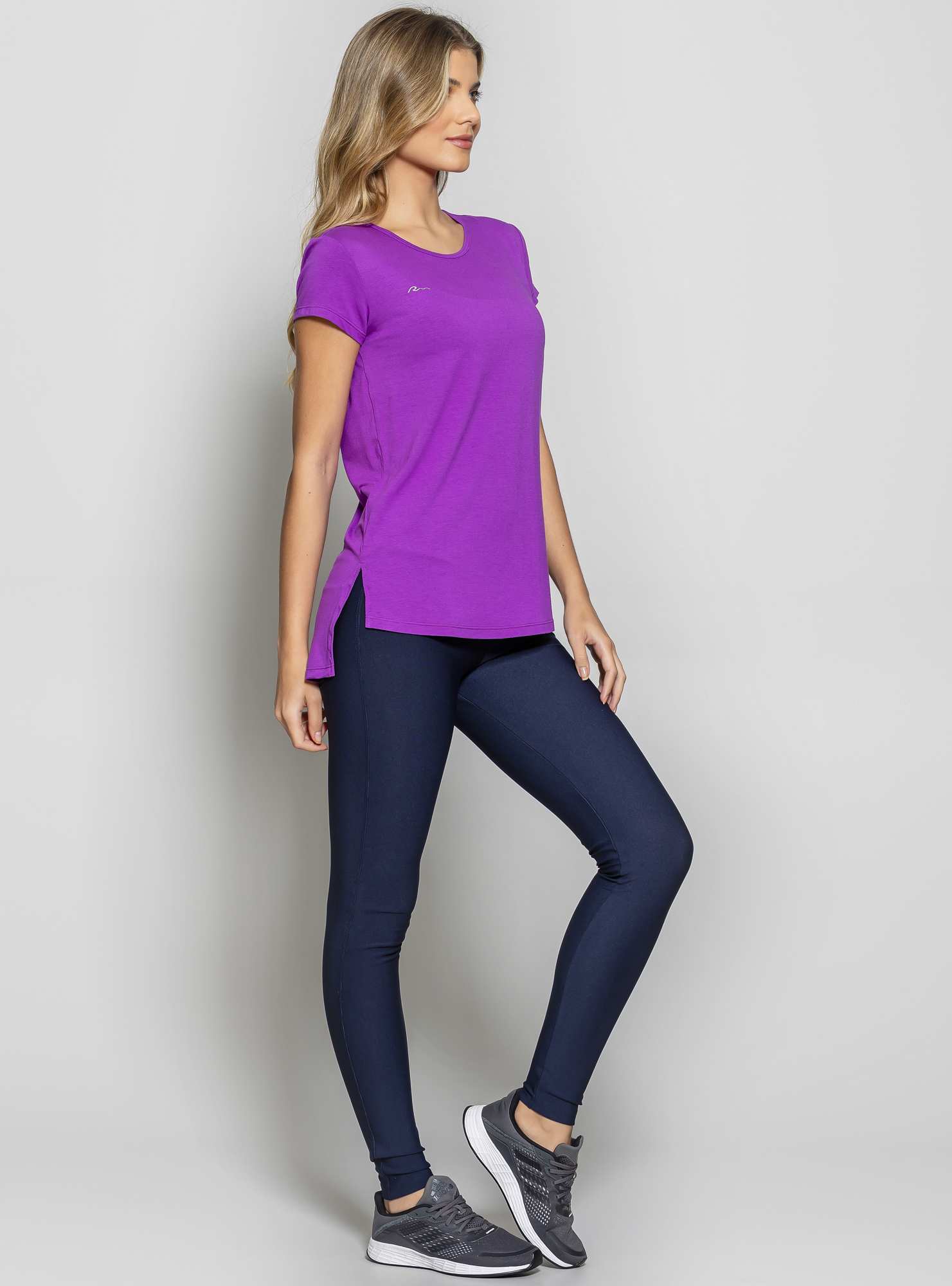 Blusa Alongada Athleisure Roxo 07
