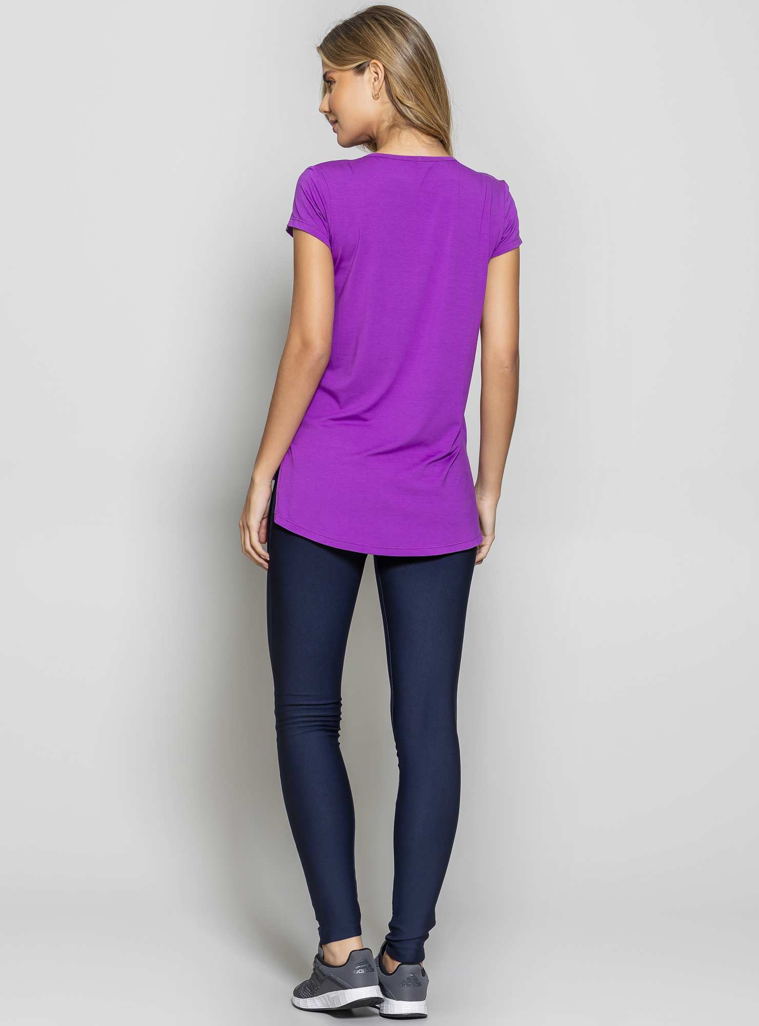 Blusa Alongada Athleisure Roxo 07
