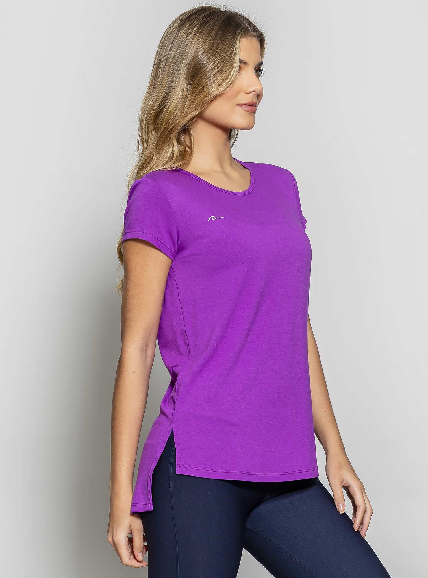 Blusa Alongada Athleisure Roxo 07