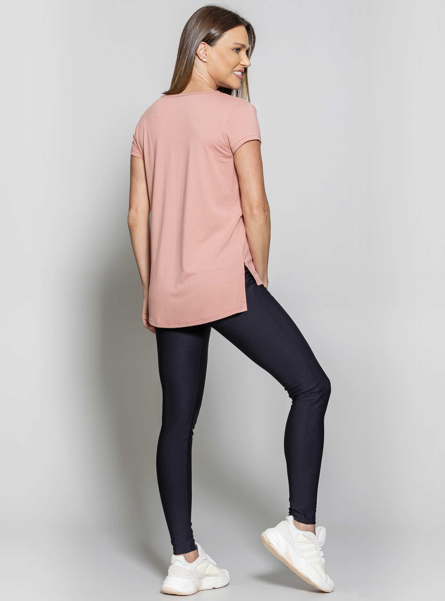 Blusa Alongada Athleisure Rosa 26